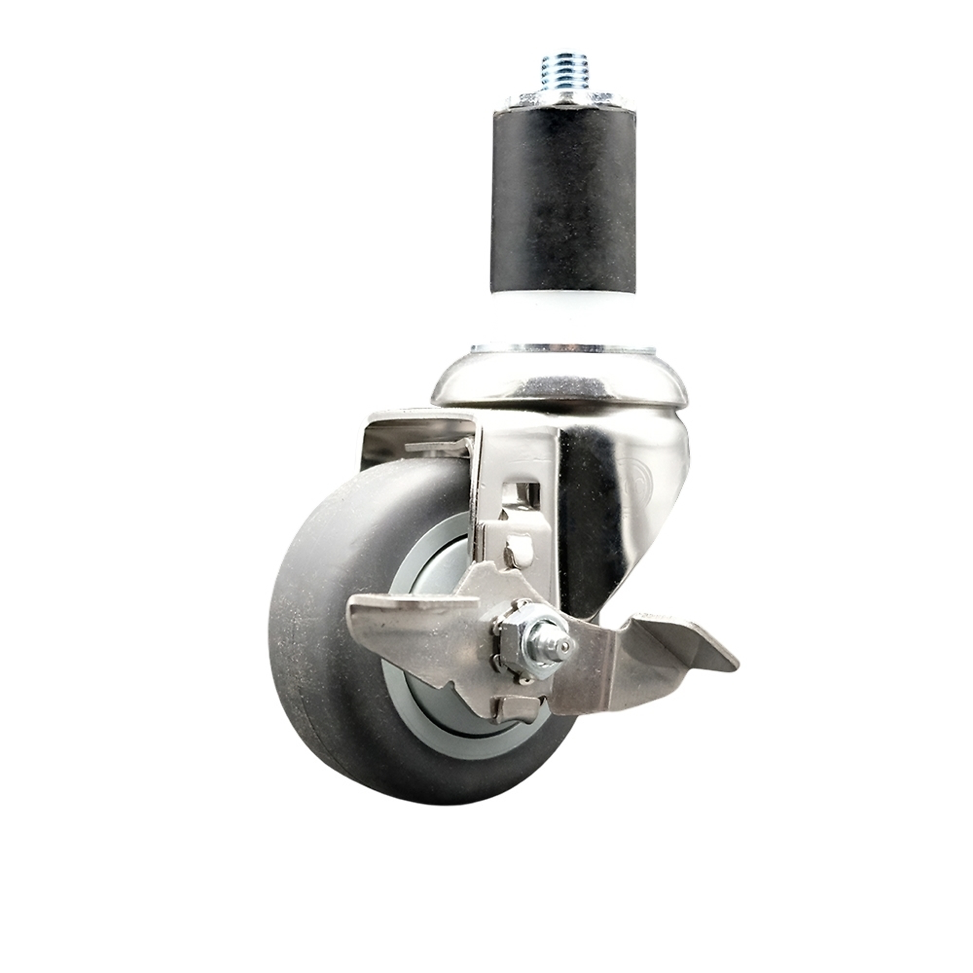 Service Caster, 3Inch x 1 1/4Inch Stem Caster, Wheel Diameter 3 in, Caster Type Swivel, Package (qty.) 1, Model SCC-SS316EX20S314-TPRB-TLB-134