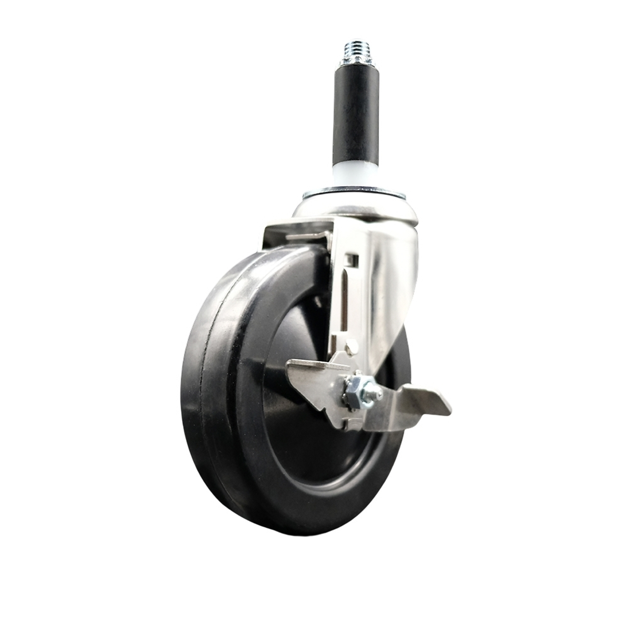 Service Caster, 5Inch x 1 1/4Inch Stem Caster, Wheel Diameter 5 in, Caster Type Swivel, Package (qty.) 1, Model SCC-SS316EX20S514-SRS-TLB-34