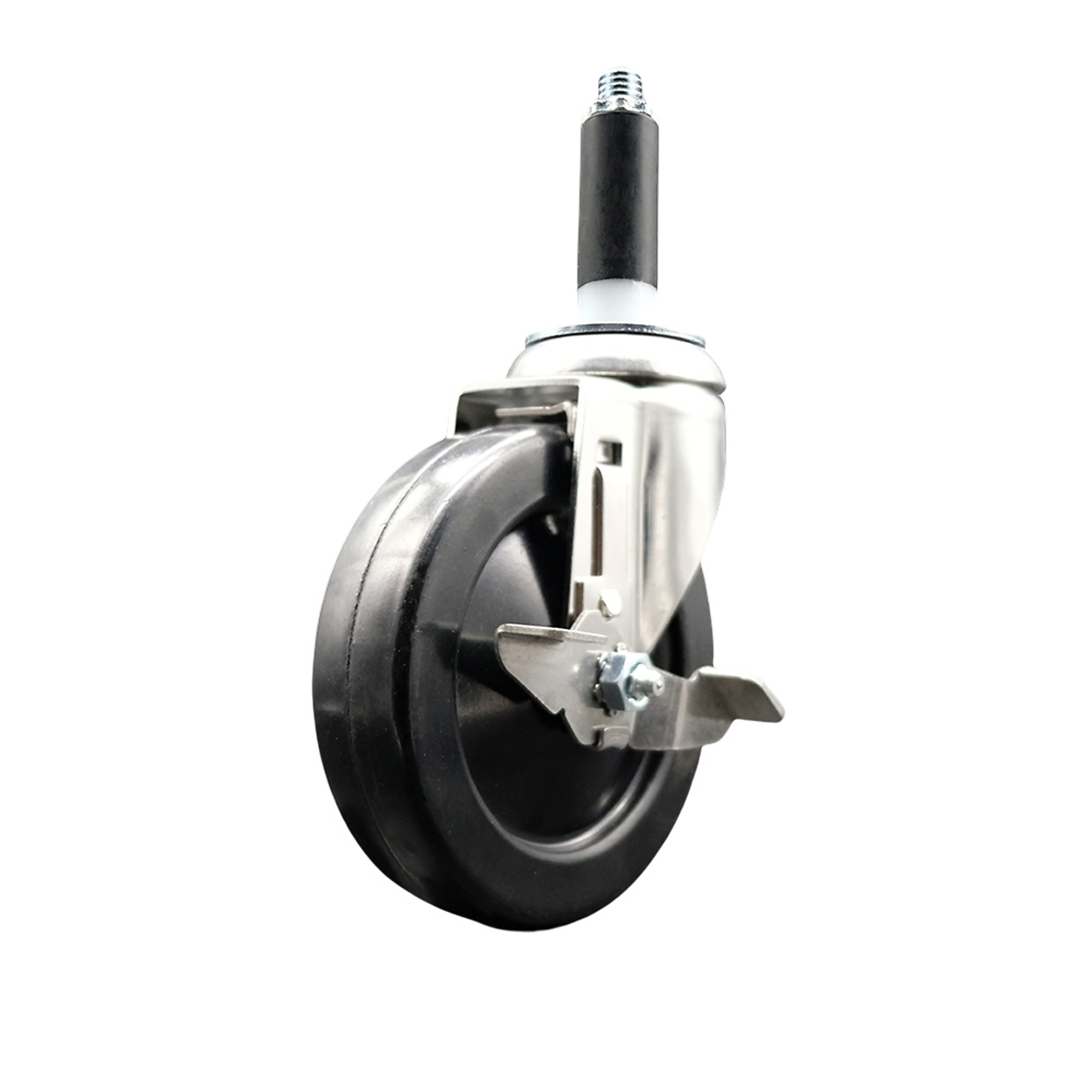 Service Caster, 5Inch x 1 1/4Inch Stem Caster, Wheel Diameter 5 in, Caster Type Swivel, Package (qty.) 1, Model SCC-SS316EX20S514-SRS-TLB-78