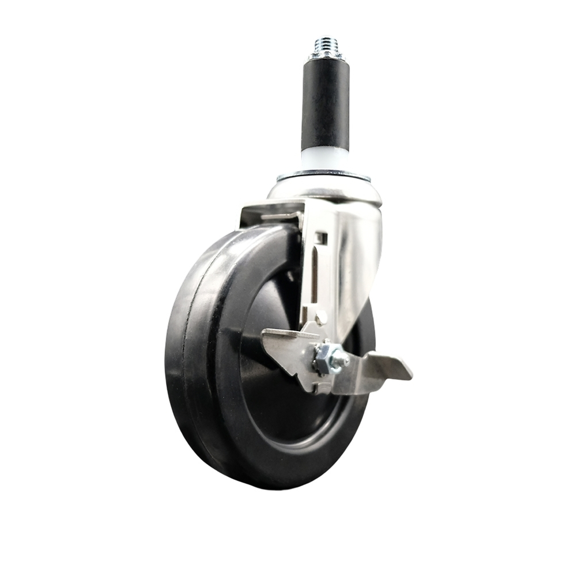 Service Caster, 5Inch x 1 1/4Inch Stem Caster, Wheel Diameter 5 in, Caster Type Swivel, Package (qty.) 1, Model SCC-SS316EX20S514-SRS-TLB-1