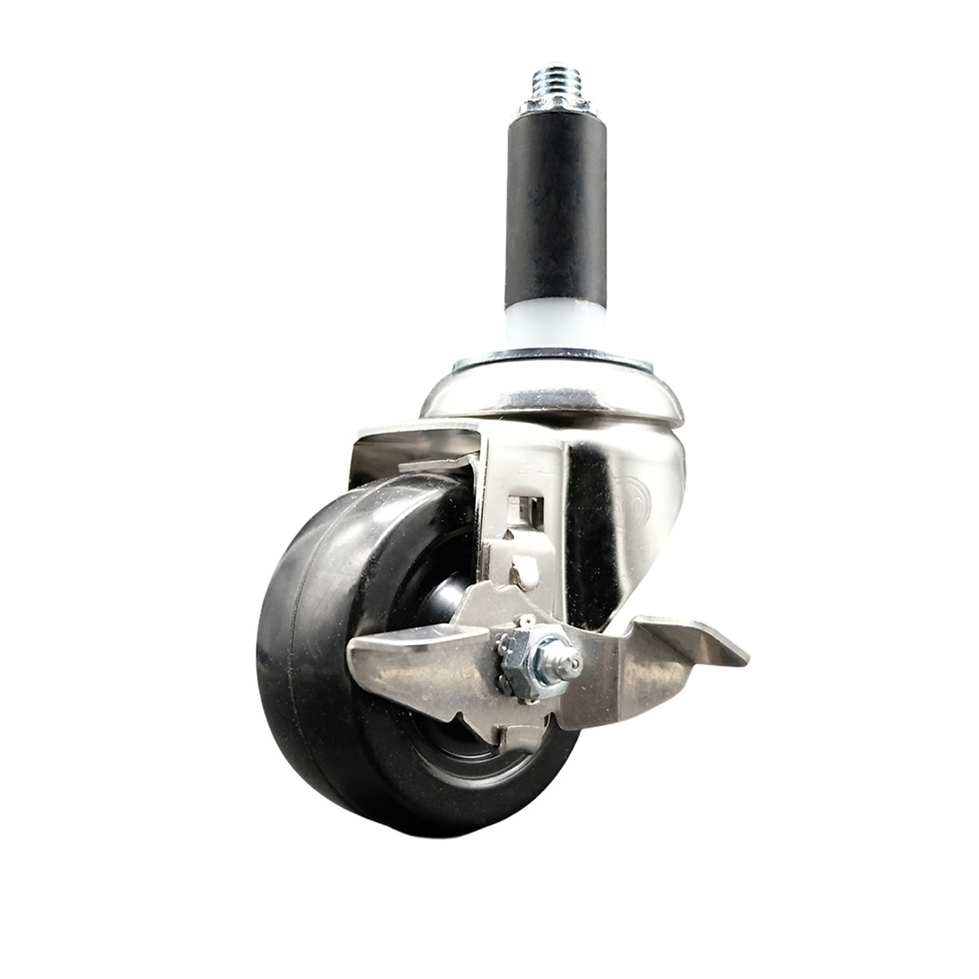 Service Caster, 3Inch x 1 1/4Inch Stem Caster, Wheel Diameter 3 in, Caster Type Swivel, Package (qty.) 1, Model SCC-SS316EX20S314-SRS-TLB-118