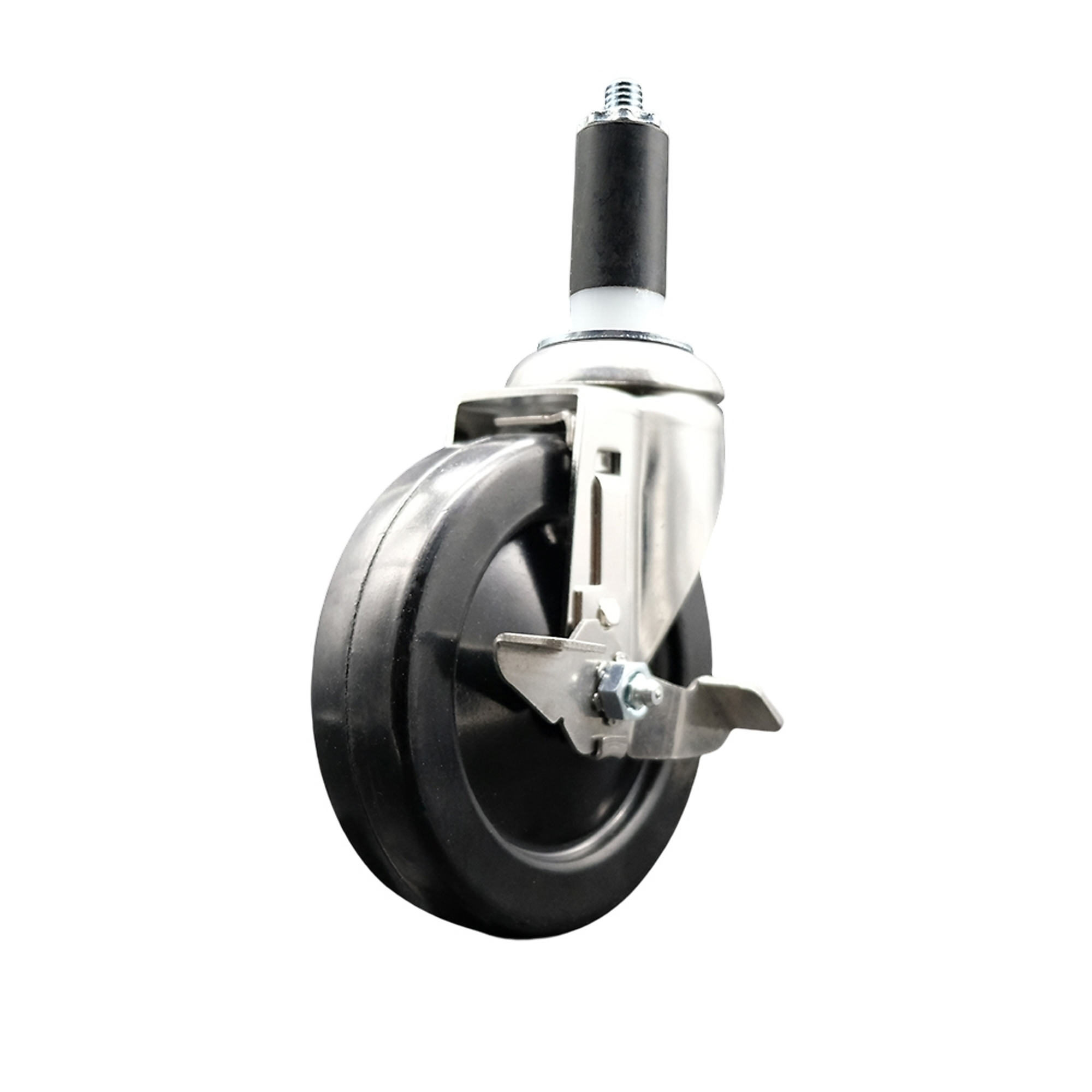 Service Caster, 5Inch x 1 1/4Inch Stem Caster, Wheel Diameter 5 in, Caster Type Swivel, Package (qty.) 1, Model SCC-SS316EX20S514-SRS-TLB-114