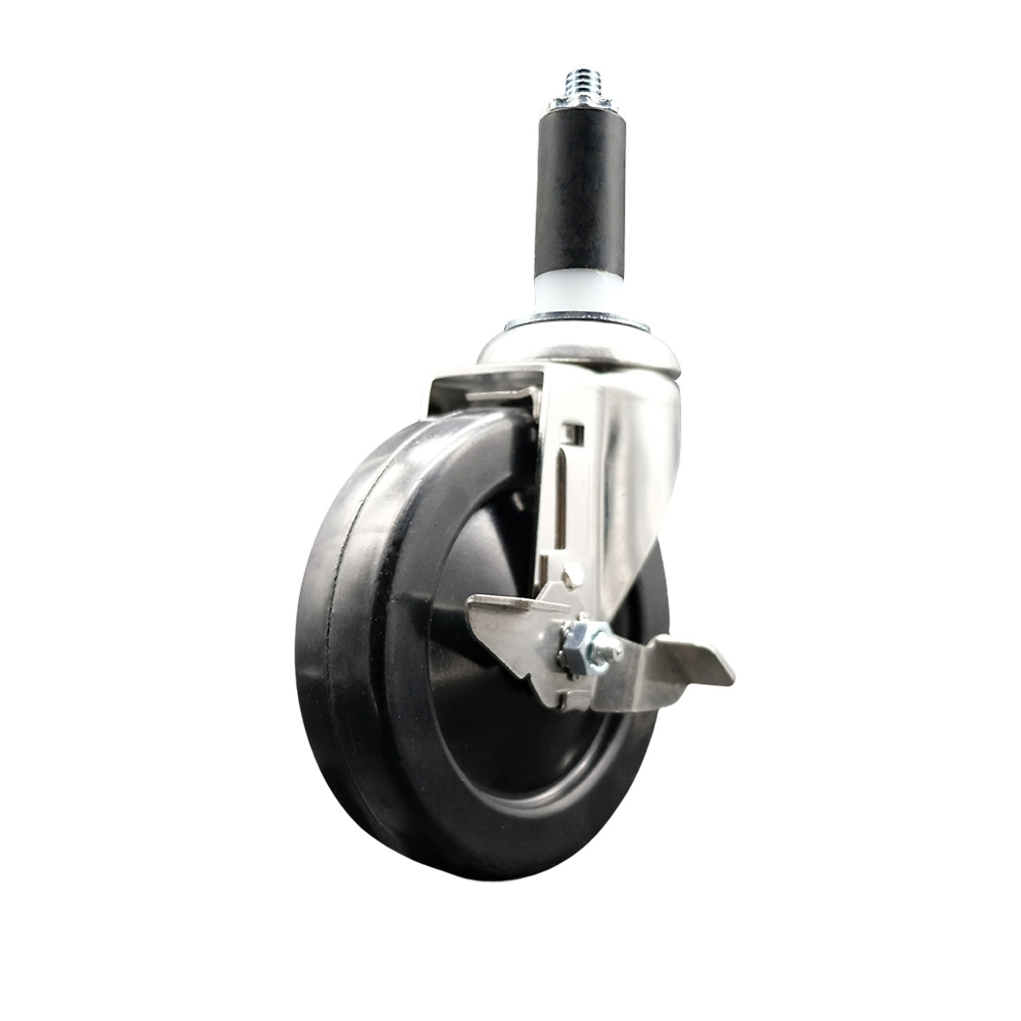 Service Caster, 5Inch x 1 1/4Inch Stem Caster, Wheel Diameter 5 in, Caster Type Swivel, Package (qty.) 1, Model SCC-SS316EX20S514-SRS-TLB-138