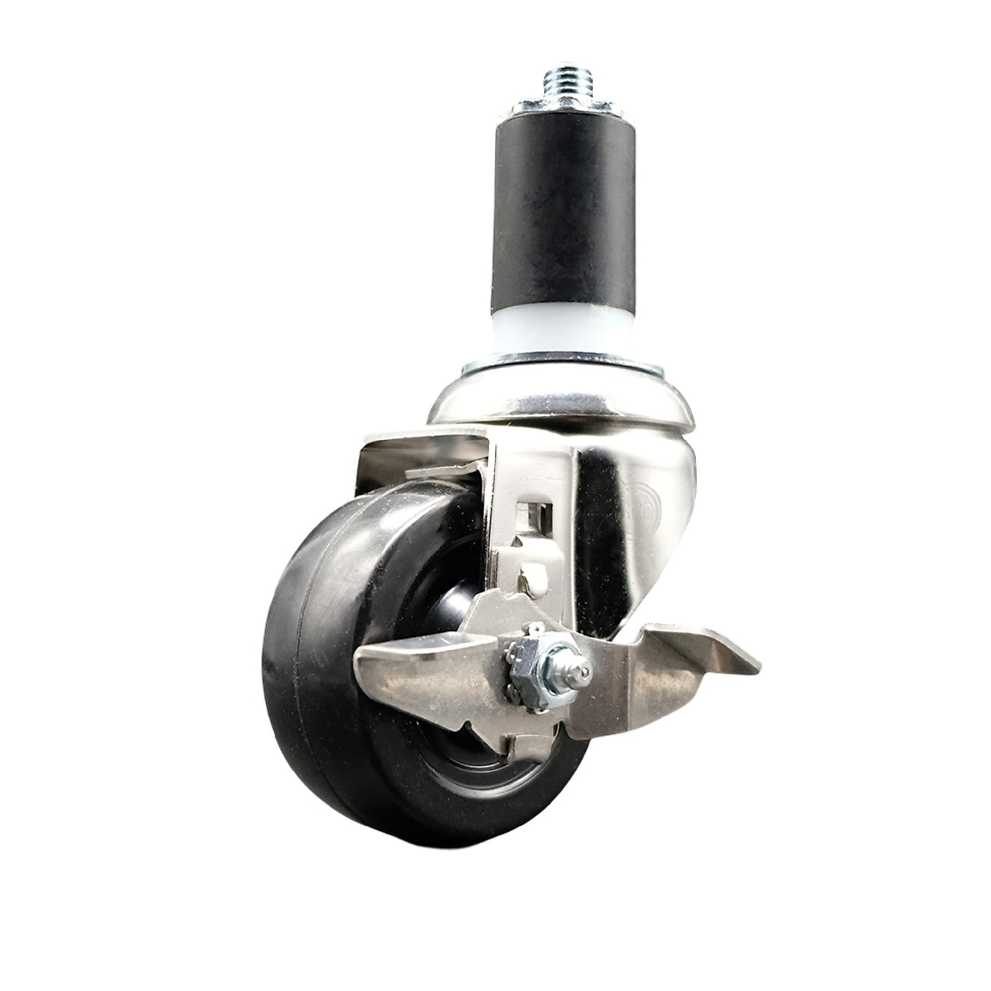 Service Caster, 3Inch x 1 1/4Inch Stem Caster, Wheel Diameter 3 in, Caster Type Swivel, Package (qty.) 1, Model SCC-SS316EX20S314-SRS-TLB-158