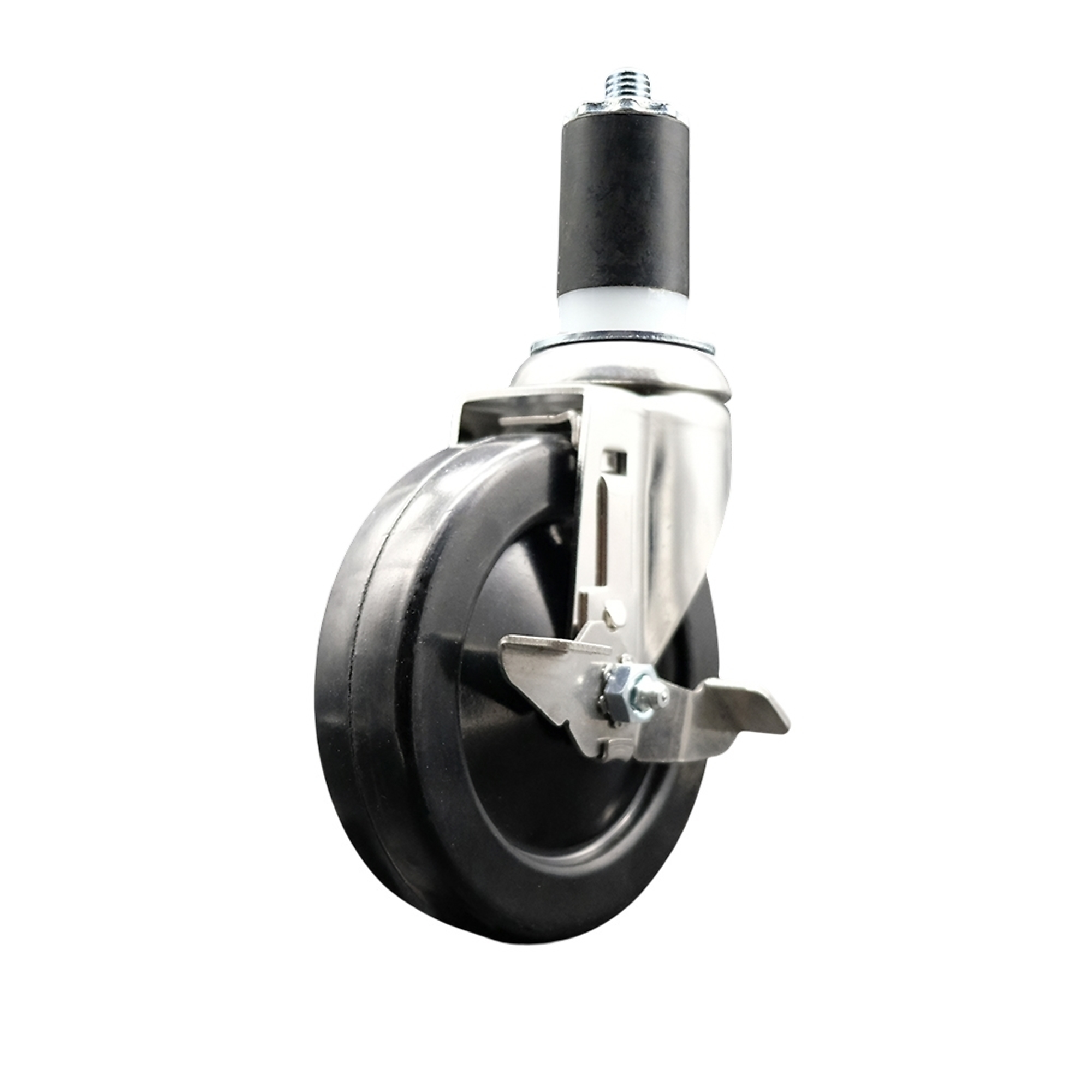 Service Caster, 5Inch x 1 1/4Inch Stem Caster, Wheel Diameter 5 in, Caster Type Swivel, Package (qty.) 1, Model SCC-SS316EX20S514-SRS-TLB-158