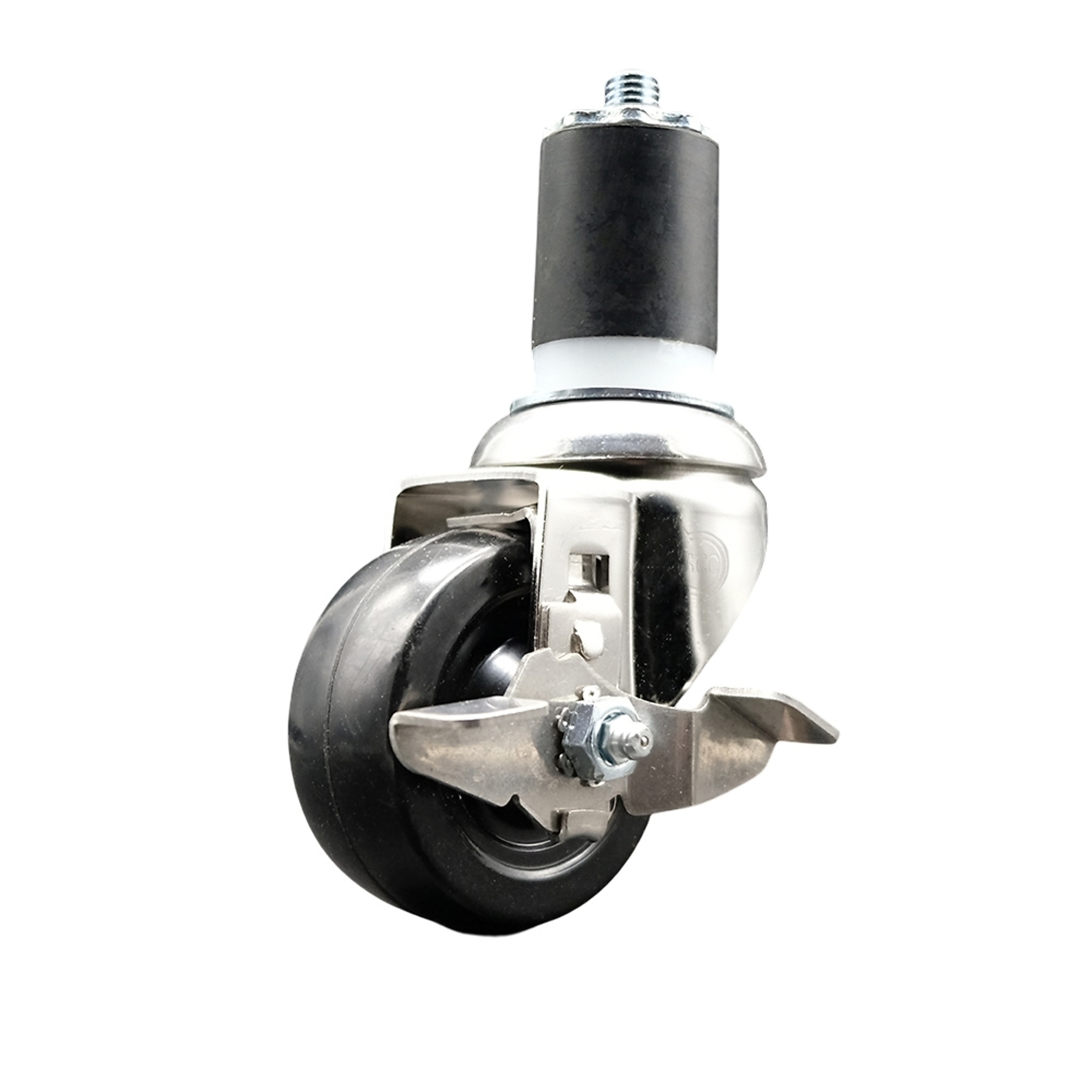 Service Caster, 3Inch x 1 1/4Inch Stem Caster, Wheel Diameter 3 in, Caster Type Swivel, Package (qty.) 1, Model SCC-SS316EX20S314-SRS-TLB-134