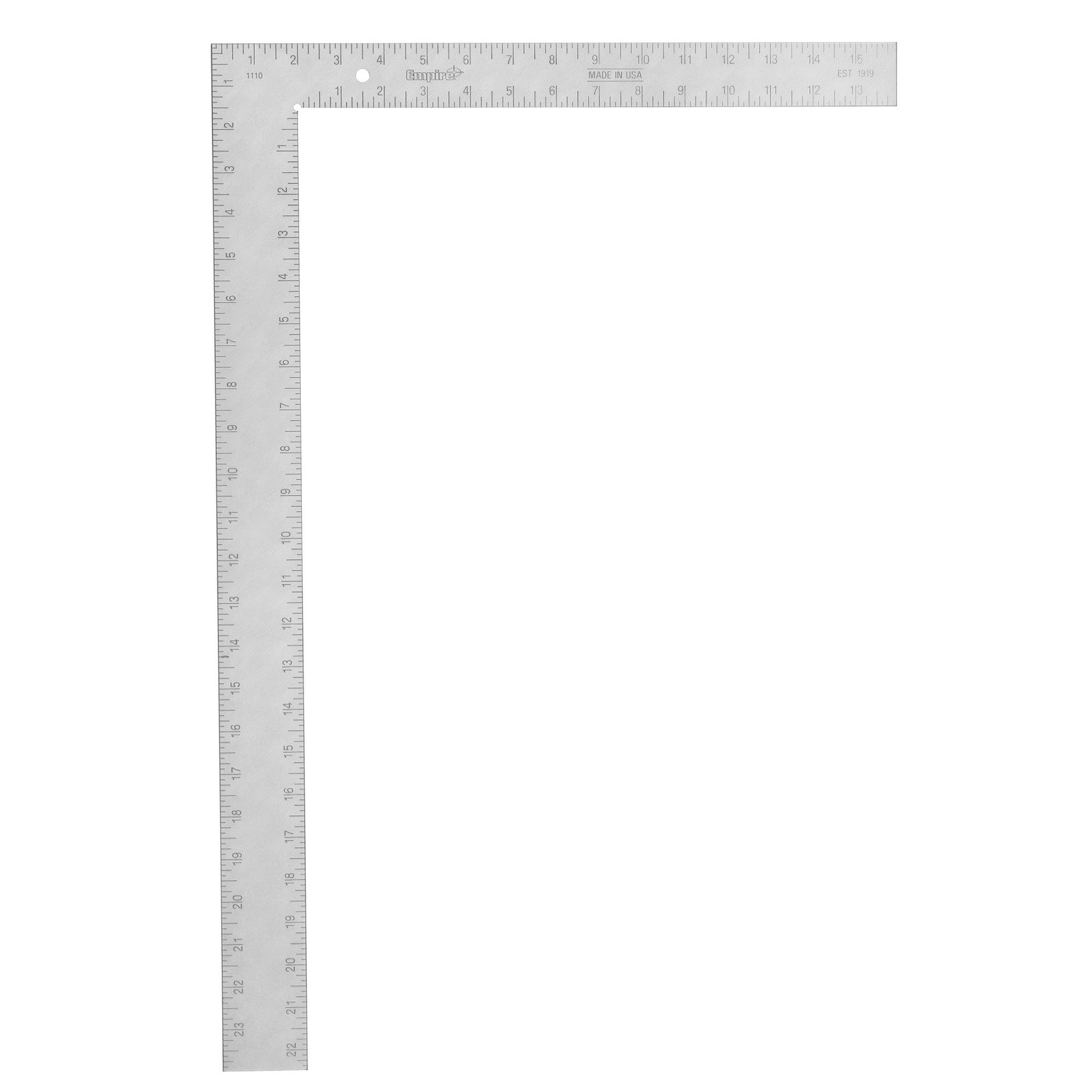 Empire Level 1110 Steel Tradesman Square, 16Inch x 24Inch, 1/8Inch Graduations