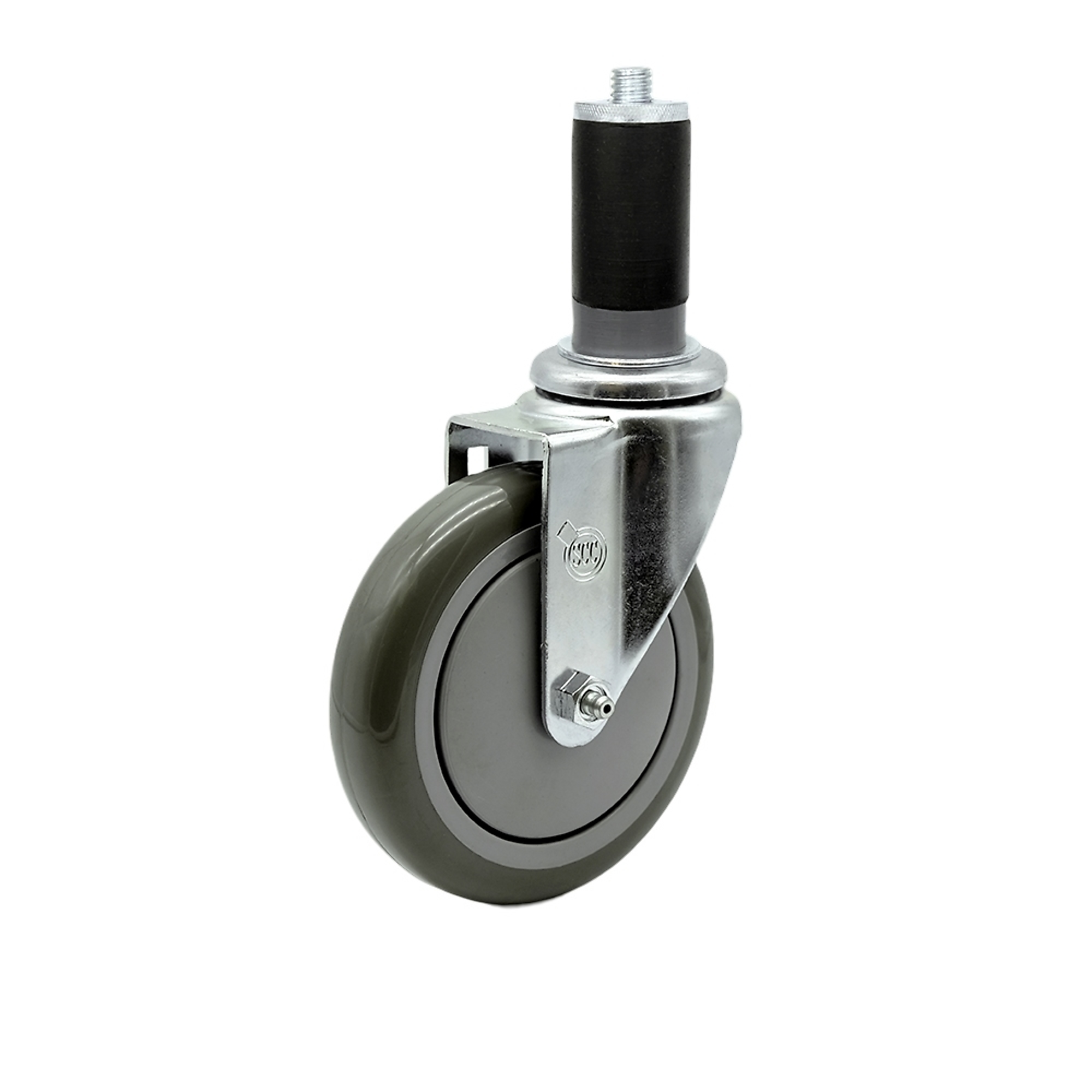 Service Caster, 5Inch x 1.25Inch Stem Caster, Wheel Diameter 5 in, Caster Type Swivel, Package (qty.) 1, Model REG-SCC-EX20S514-PPUB-112