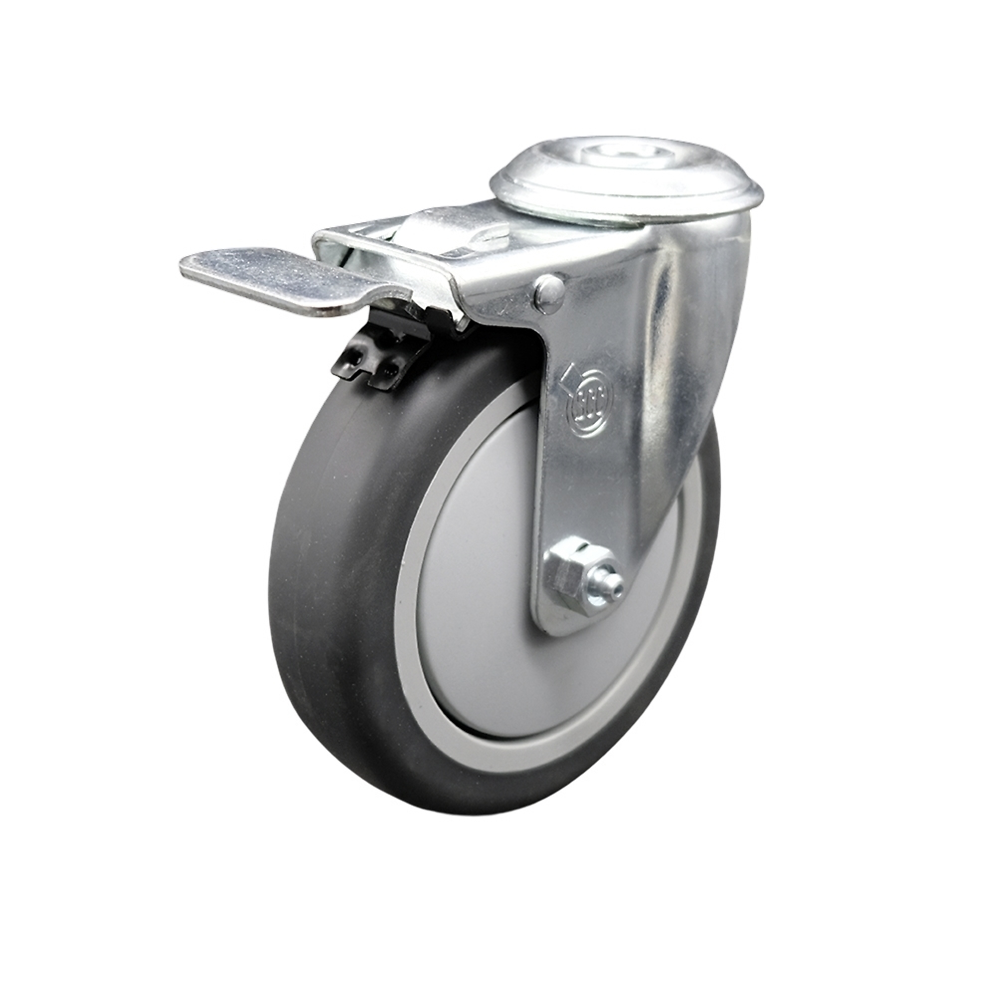 Service Caster, 5Inch x 1 1/4Inch Plate Caster, Wheel Diameter 5 in, Caster Type Swivel, Package (qty.) 1, Model CAM-SCC-TTL20S514-TPRB