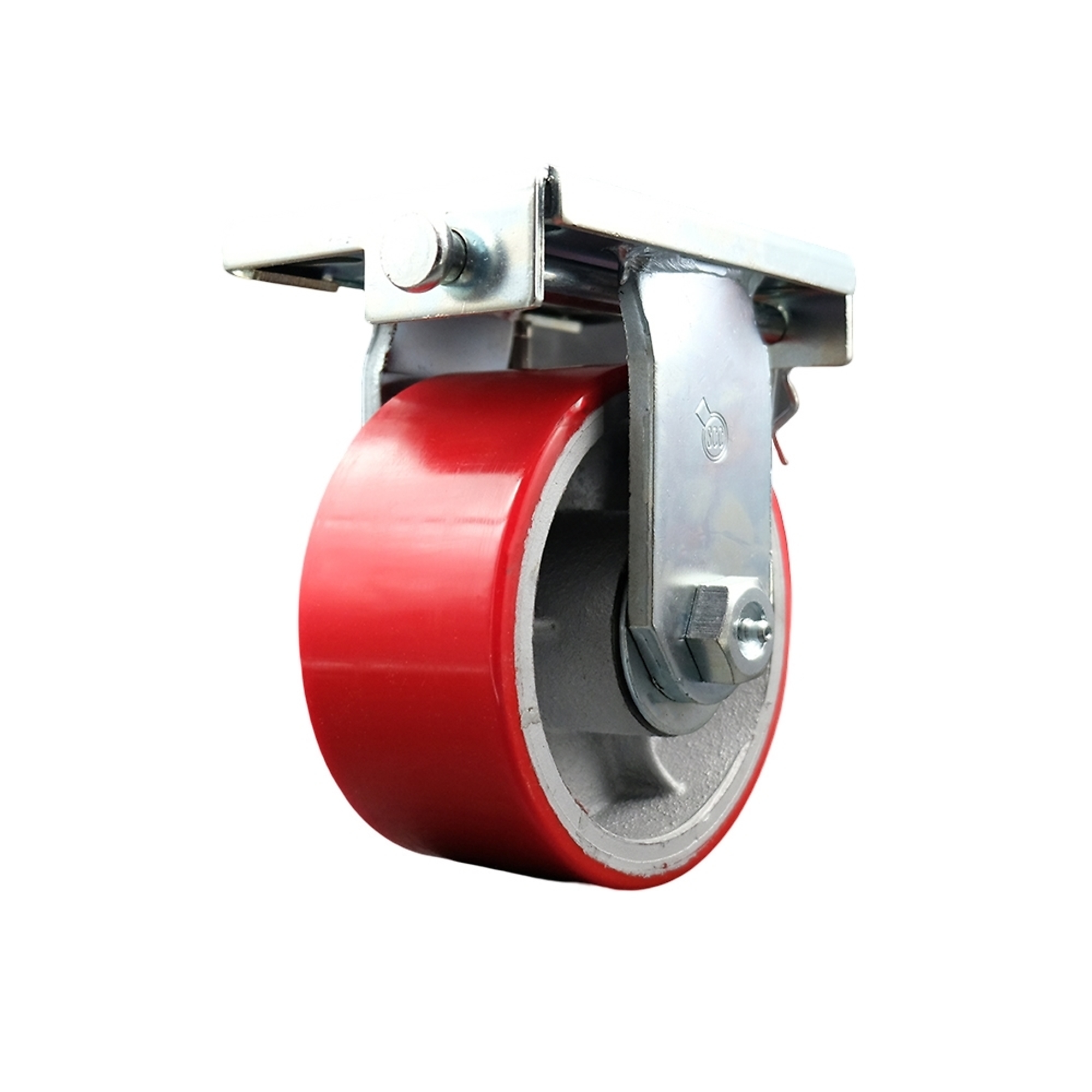 Service Caster, 6Inch x 3Inch Plate Caster, Wheel Diameter 6 in, Caster Type Rigid, Package (qty.) 1, Model GOM-SCC-60R630-PUR-RS-CP60