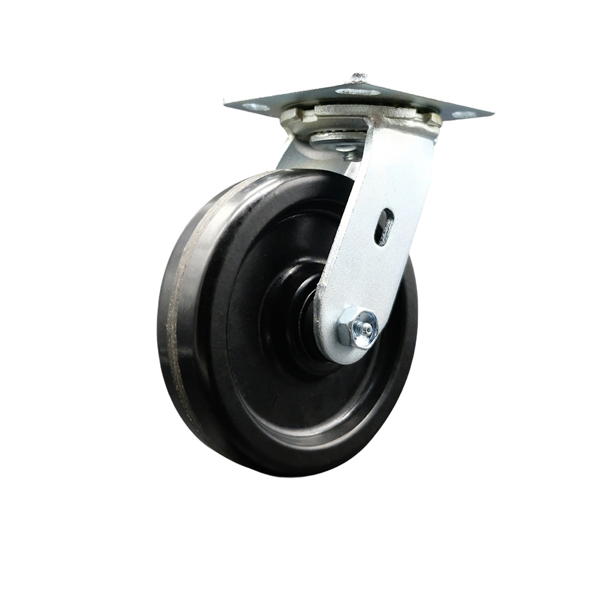 Service Caster, 6Inch x 1.5Inch Plate Caster, Wheel Diameter 6 in, Caster Type Swivel, Package (qty.) 1, Model ALB-SCC-30CS615-PHR