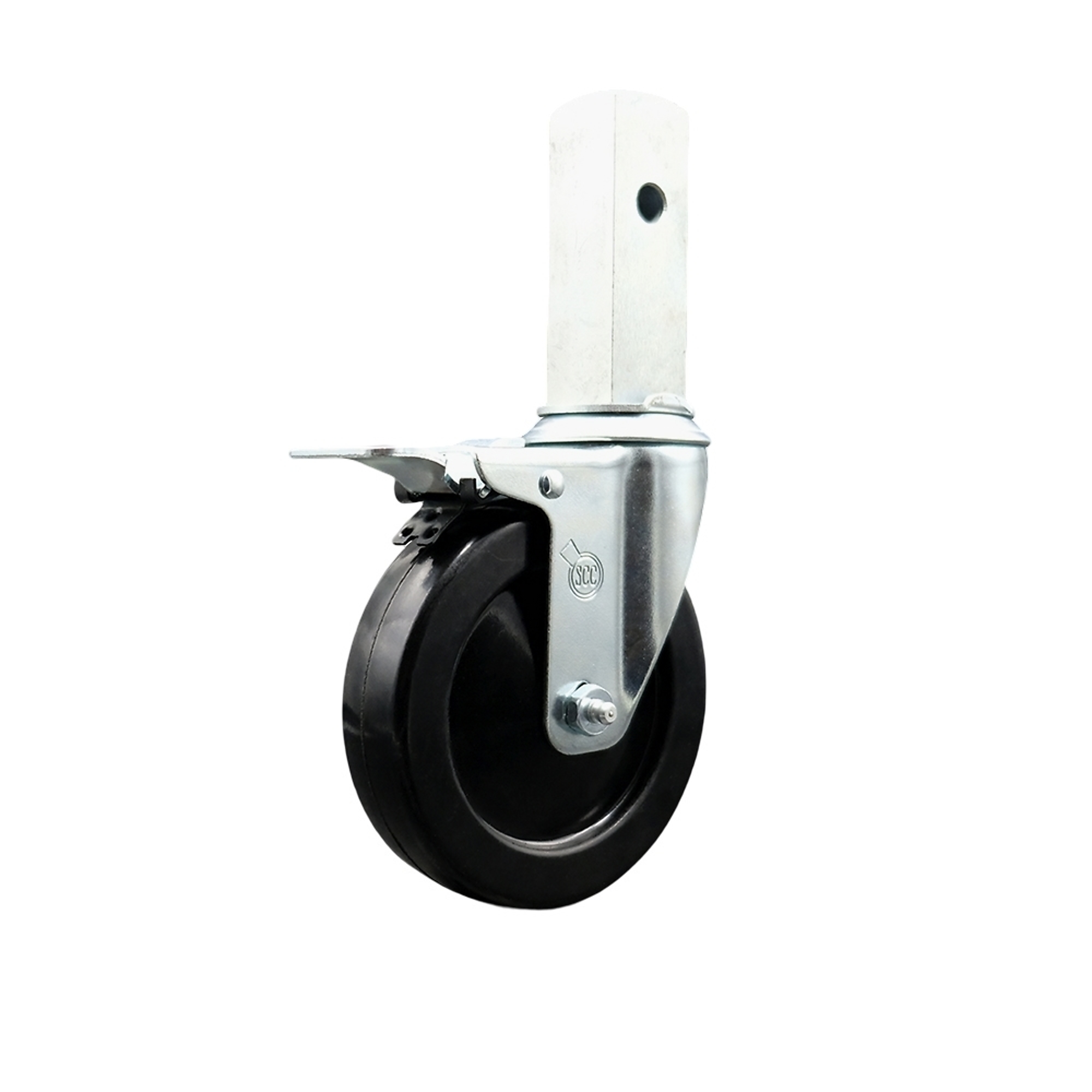 Service Caster, 5Inch x 1.25Inch Stem Caster, Wheel Diameter 5 in, Caster Type Swivel, Package (qty.) 1, Model BIL-SCC-SFSQTTL20S514-HRS-114