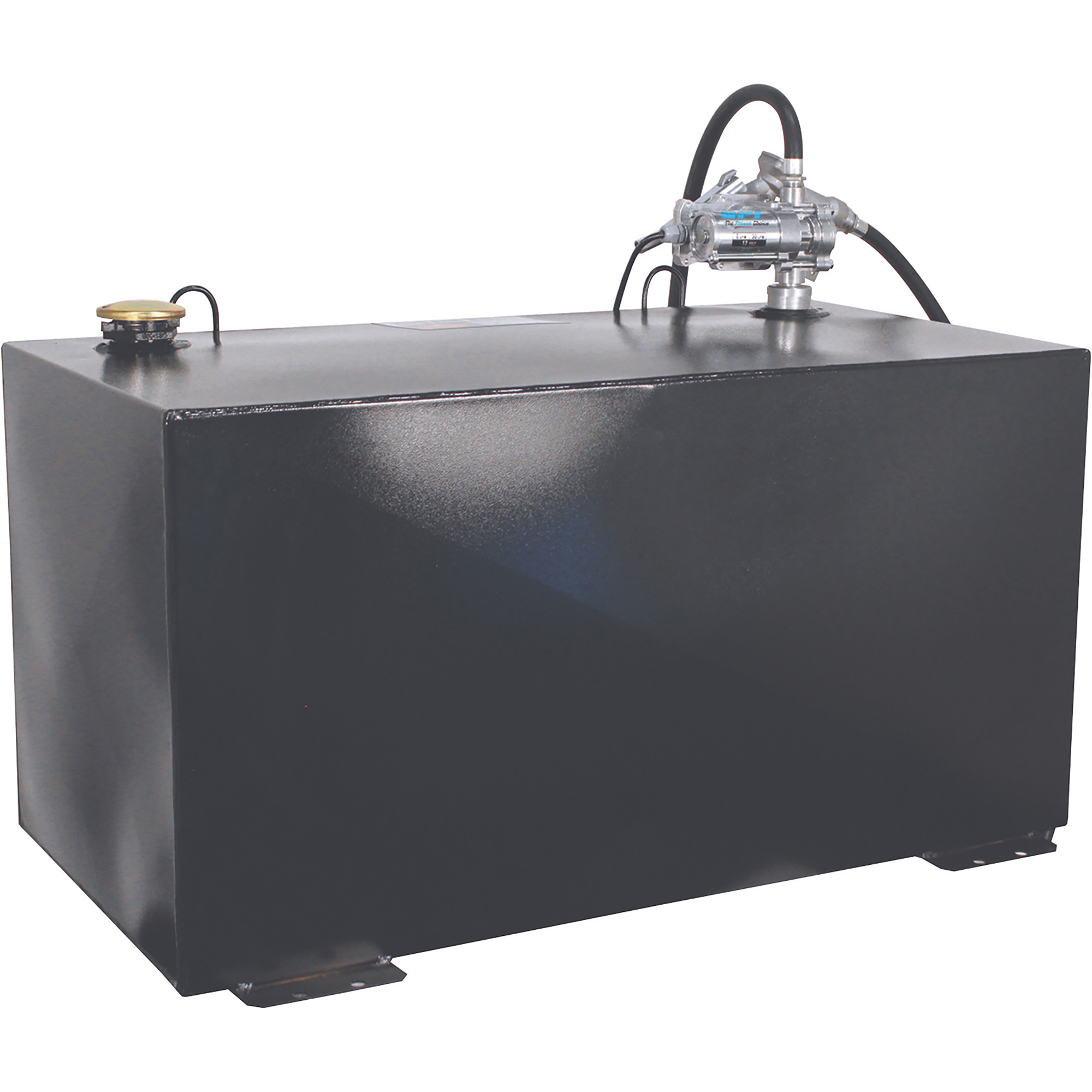 Better Built Steel Transfer Fuel Tank With GPI 12V Fuel Transfer Pump, 100-Gallon, Black, Rectangular, 8 GPM, Model 29214896
