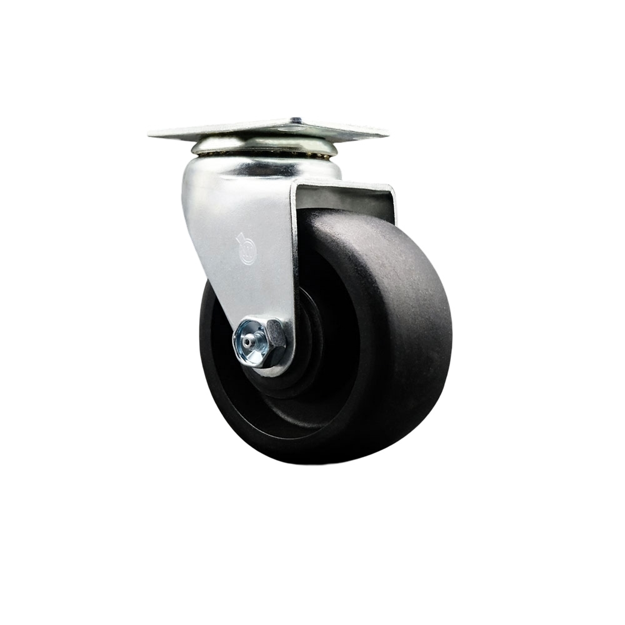 Service Caster, 4Inch x 2Inch Plate Caster, Wheel Diameter 4 in, Caster Type Swivel, Package (qty.) 1, Model SCC-20S420-GFNR