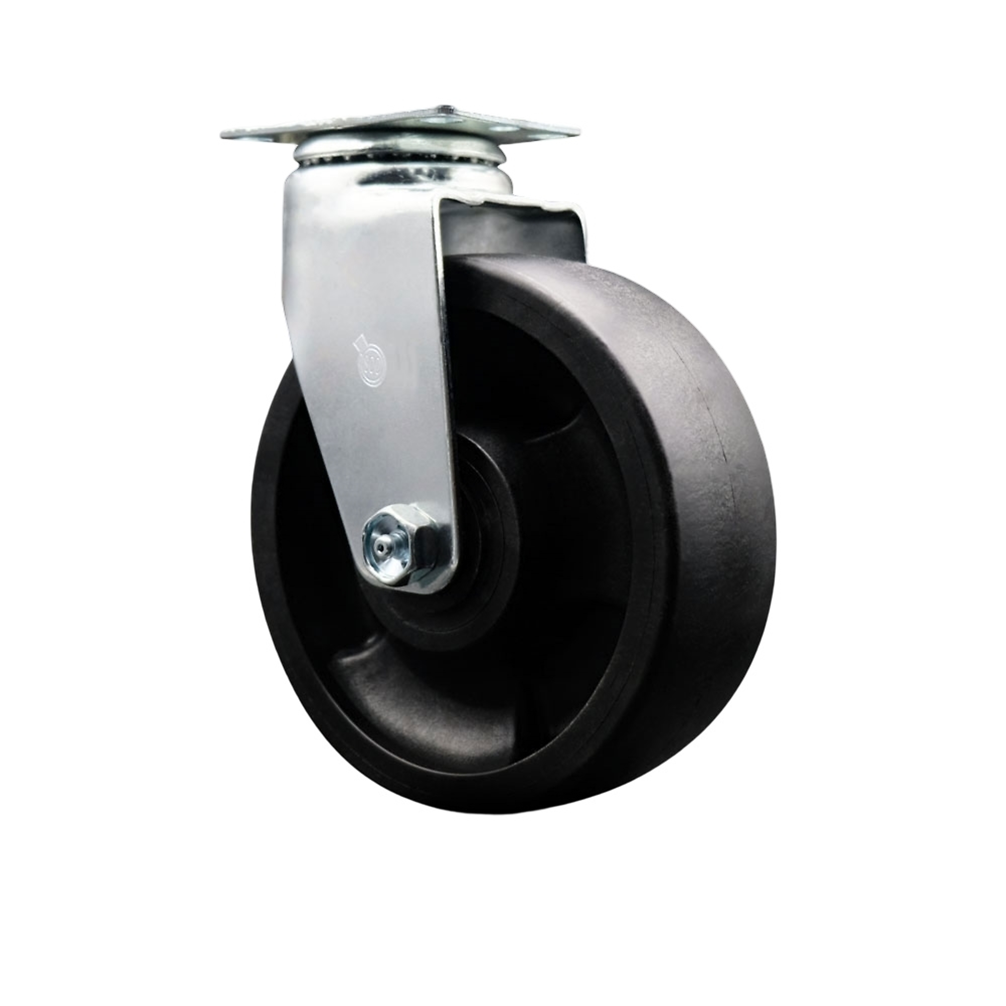 Service Caster, 6Inch x 2Inch Plate Caster, Wheel Diameter 6 in, Caster Type Swivel, Package (qty.) 1, Model SCC-20S620-GFNR