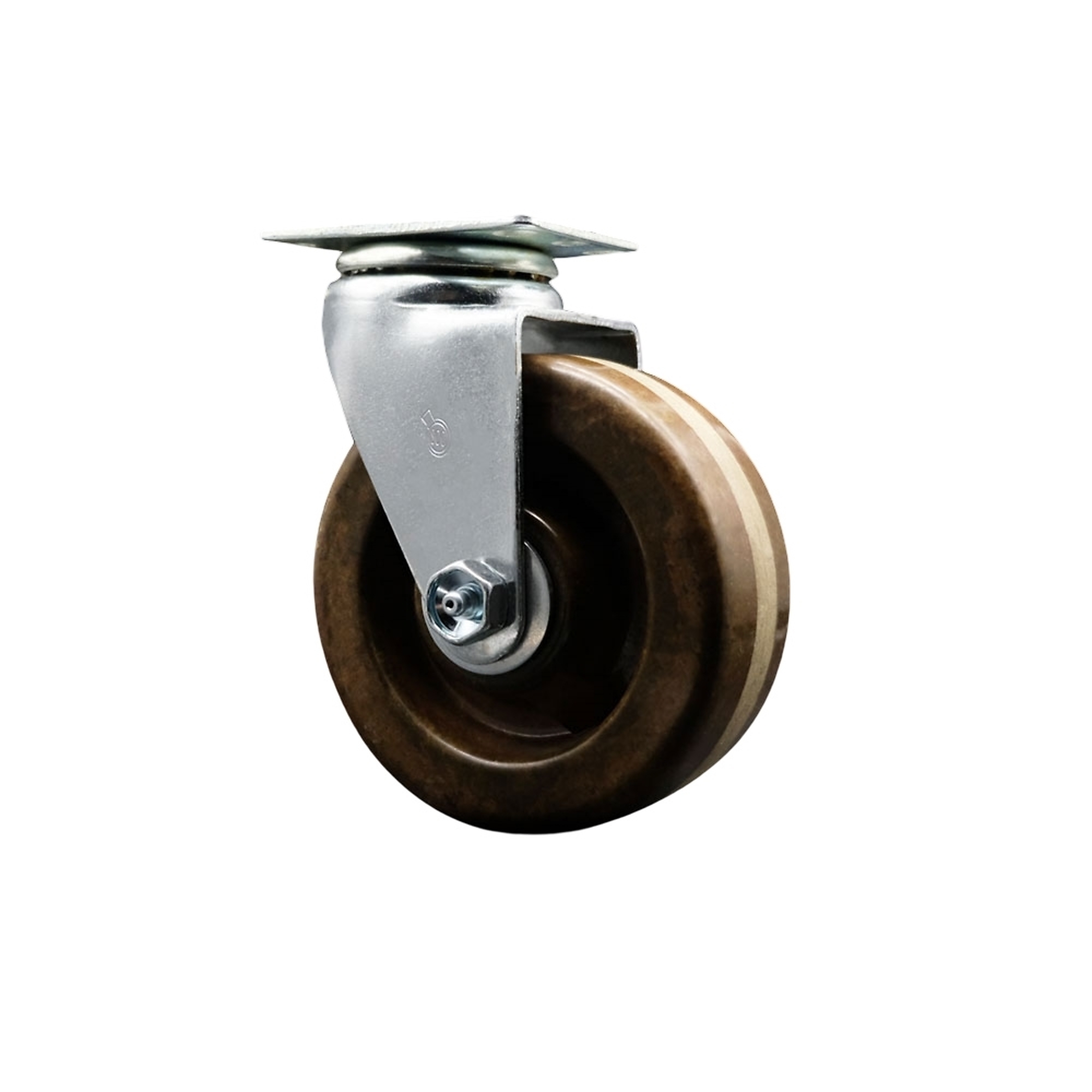 Service Caster, 4Inch x 2Inch Plate Caster, Wheel Diameter 4 in, Caster Type Swivel, Package (qty.) 1, Model SCC-20S420-PHRHT