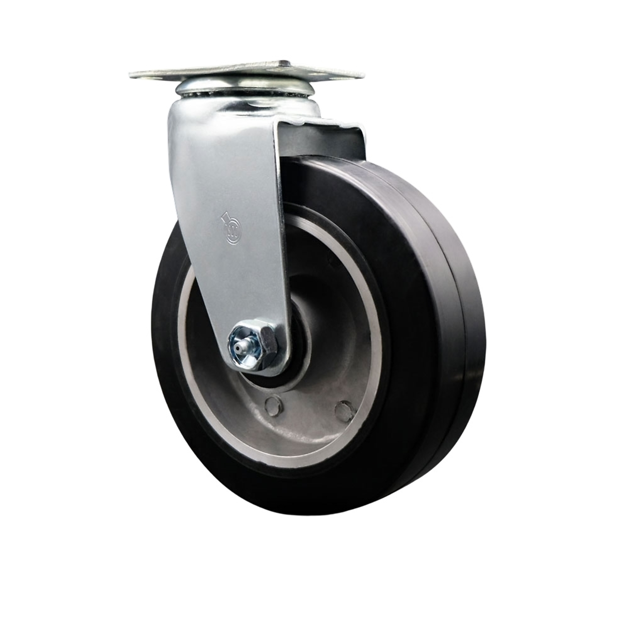 Service Caster, 6Inch x 2Inch Plate Caster, Wheel Diameter 6 in, Caster Type Swivel, Package (qty.) 1, Model SCC-20S620-RAR