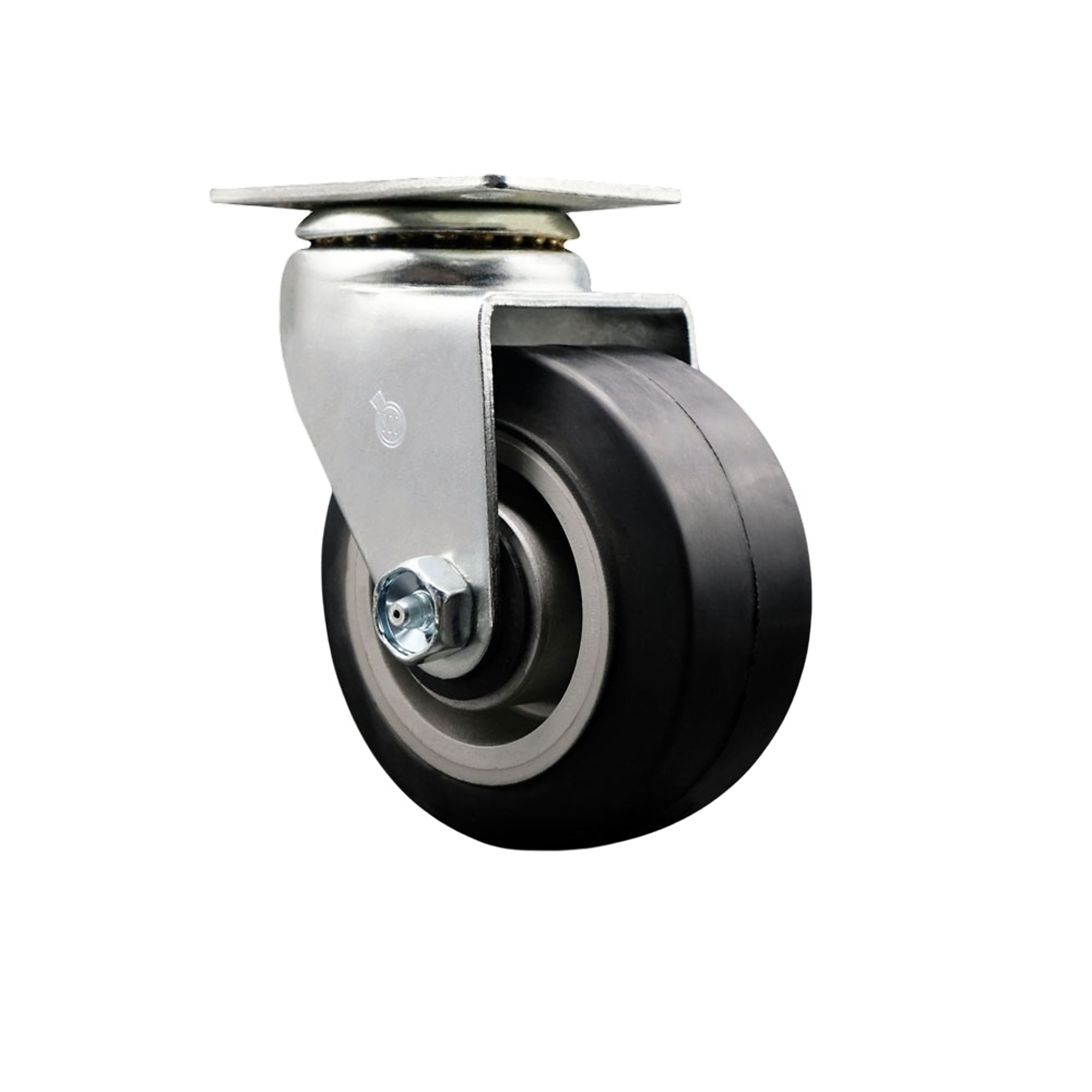 Service Caster, 4Inch x 2Inch Plate Caster, Wheel Diameter 4 in, Caster Type Swivel, Package (qty.) 1, Model SCC-20S420-RAR