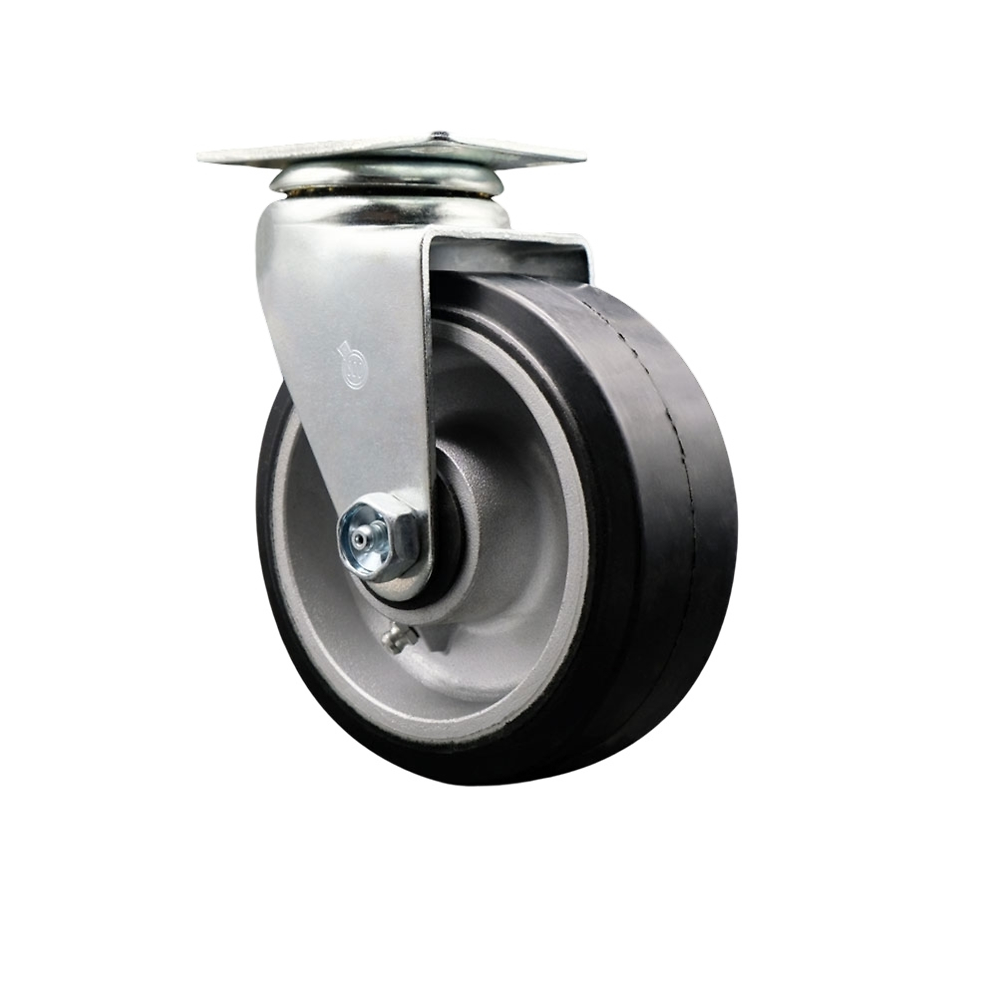 Service Caster, 5Inch x 2Inch Plate Caster, Wheel Diameter 5 in, Caster Type Swivel, Package (qty.) 1, Model SCC-20S520-RAR