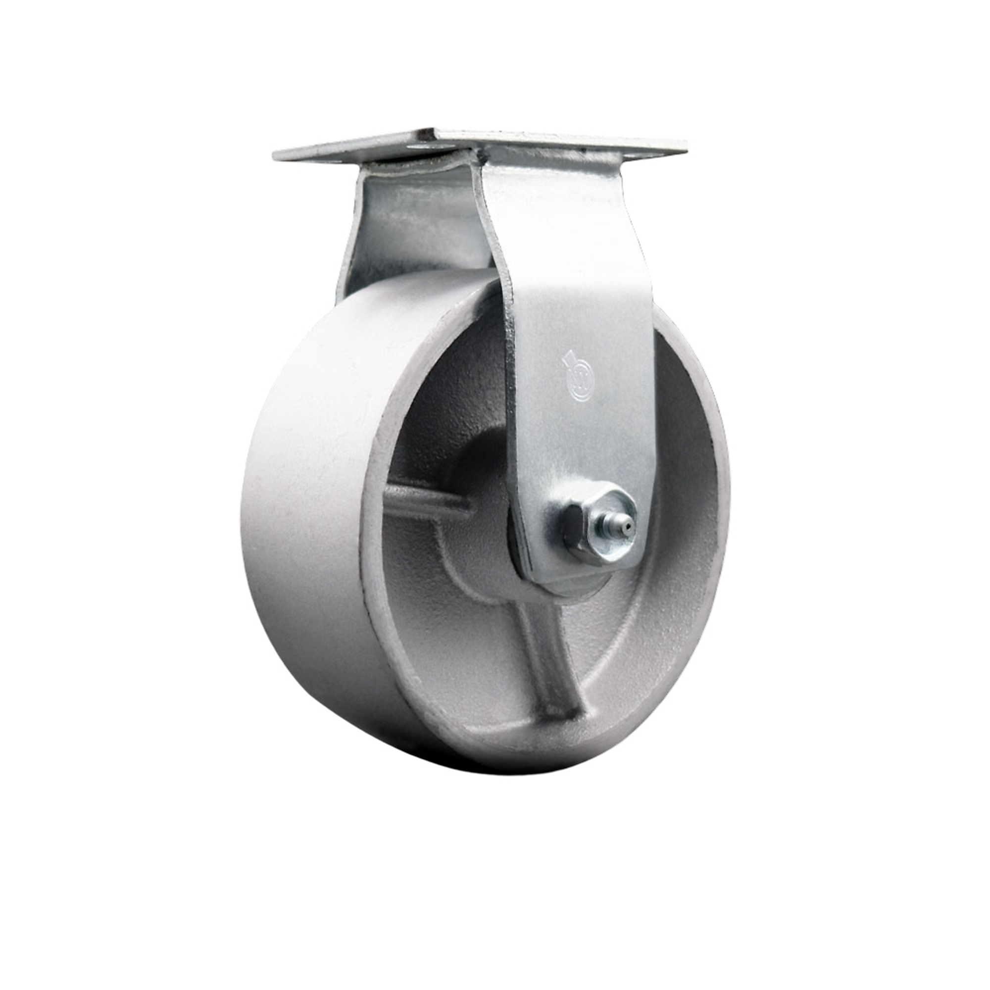 Service Caster, 5Inch x 2Inch Plate Caster, Wheel Diameter 5 in, Caster Type Rigid, Package (qty.) 1, Model SCC-20R520-SSR