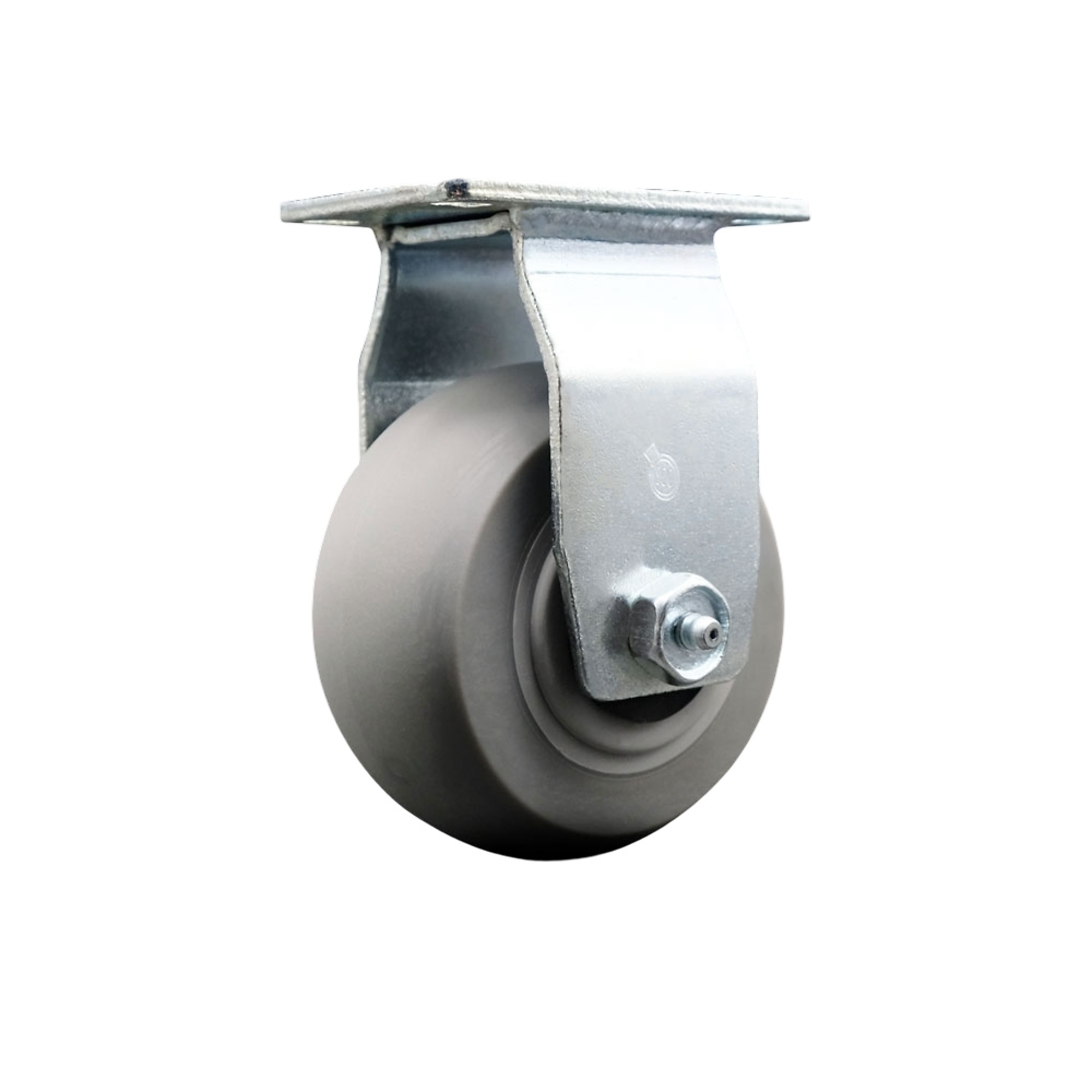 Service Caster, 4Inch x 2Inch Plate Caster, Wheel Diameter 4 in, Caster Type Rigid, Package (qty.) 1, Model SCC-20R420-TPRRD