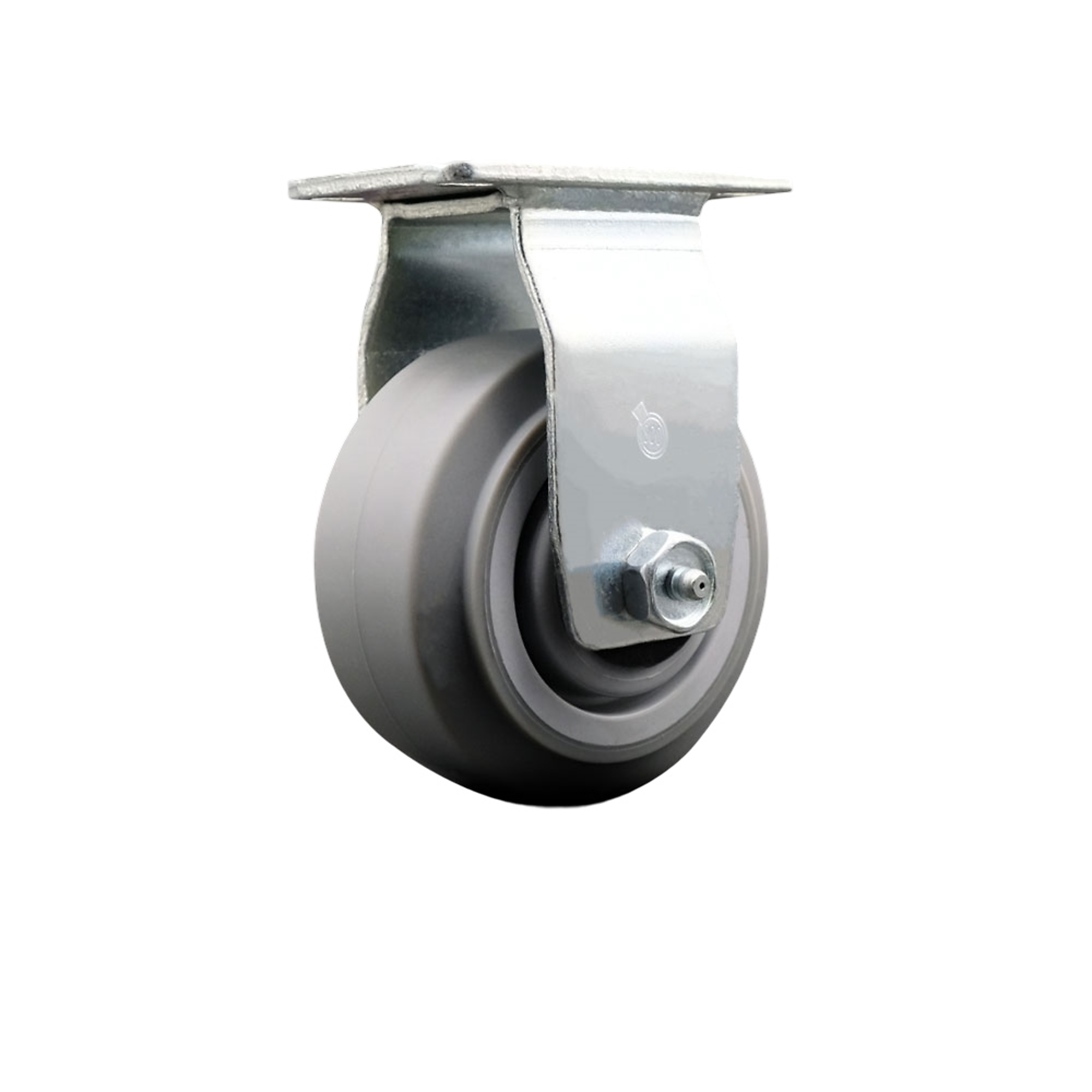 Service Caster, 4Inch x 2Inch Plate Caster, Wheel Diameter 4 in, Caster Type Rigid, Package (qty.) 1, Model SCC-20R420-TPRRF