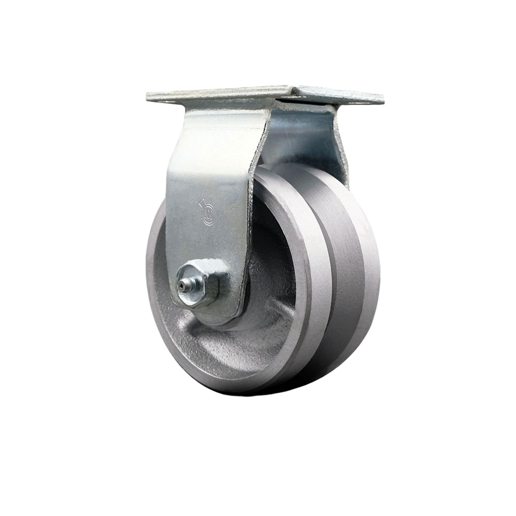 Service Caster, 4Inch x 2Inch Plate Caster, Wheel Diameter 4 in, Caster Type Rigid, Package (qty.) 1, Model SCC-20R420-VGR