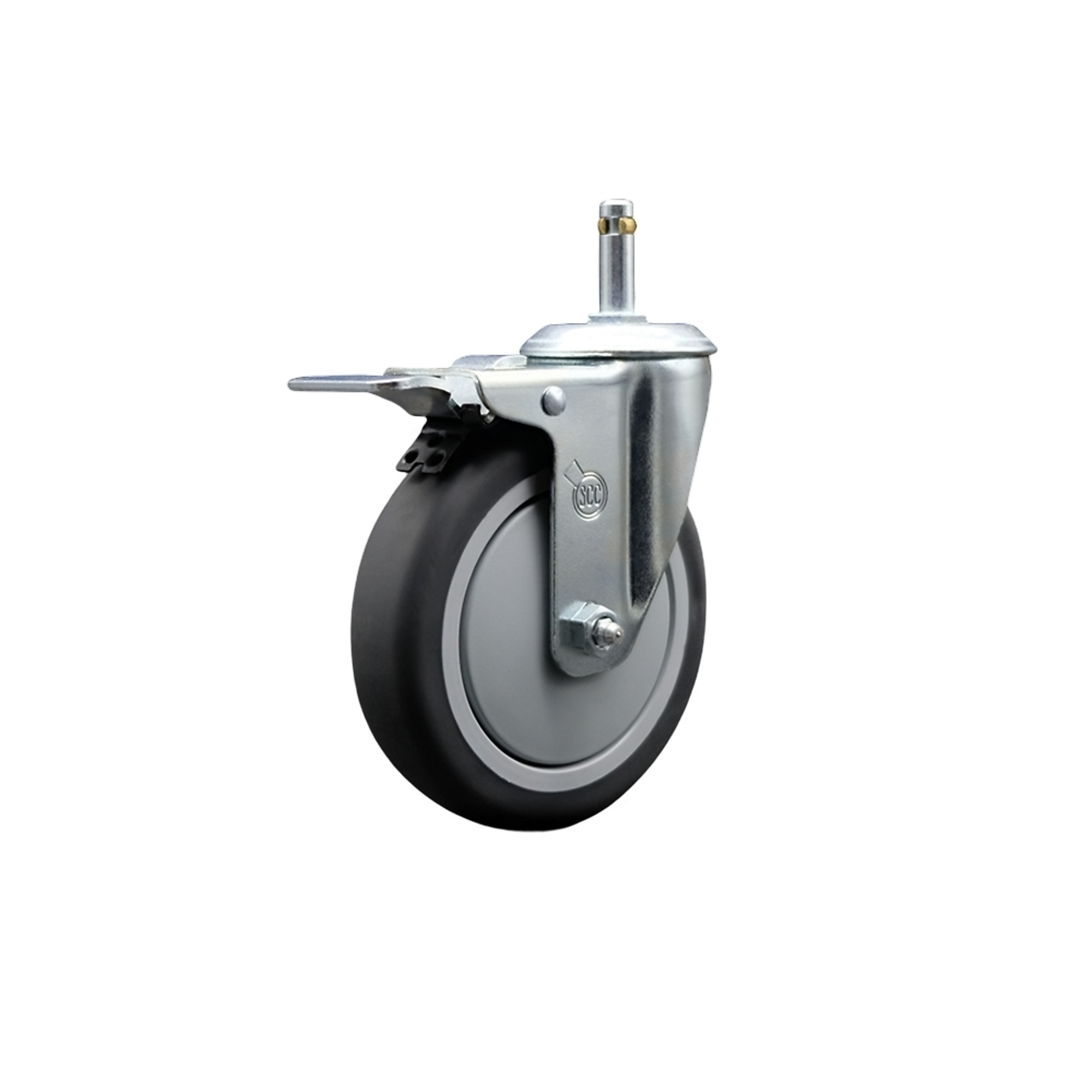 Service Caster, 5Inch Stem Caster, Wheel Diameter 5 in, Caster Type Swivel, Package (qty.) 1, Model RUB-SCC-GRTTL20S514-TPRB-716138