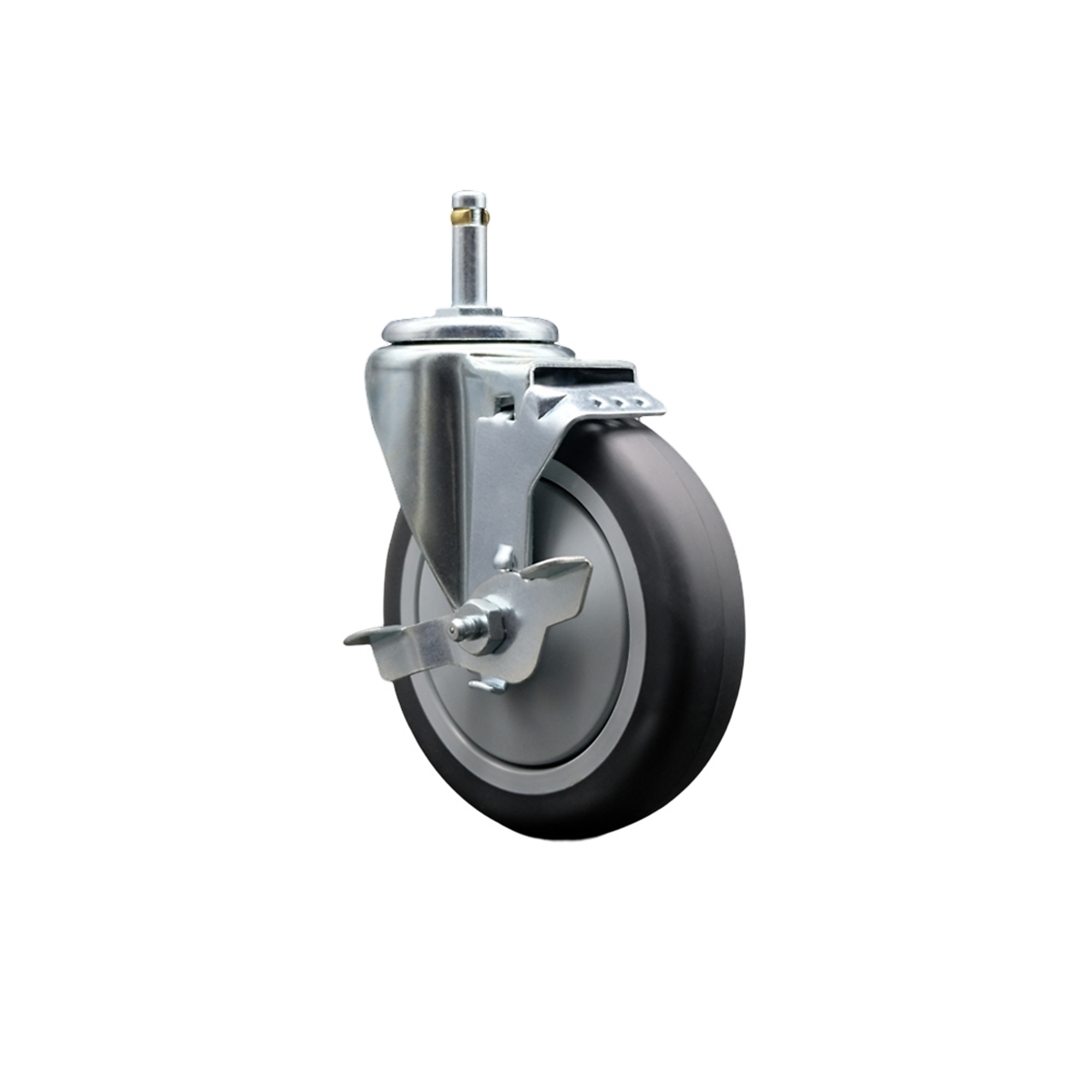 Service Caster, 5Inch Stem Caster, Wheel Diameter 5 in, Caster Type Swivel, Package (qty.) 1, Model RUB-SCC-GR20S514-TPRB-TLB-716138