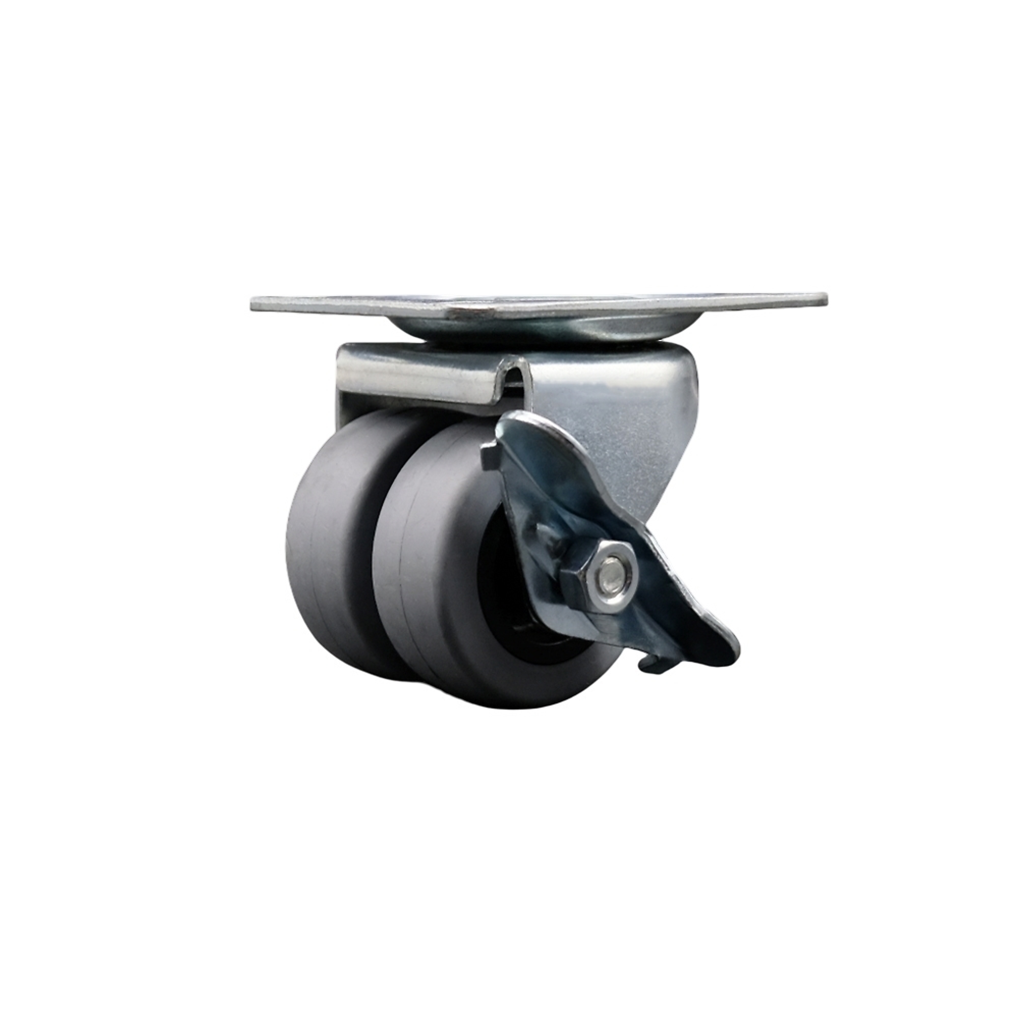 Service Caster, 2Inch Plate Caster, Wheel Diameter 2 in, Caster Type Swivel, Package (qty.) 1, Model SCC-DW04S21316-TPRS-SLB