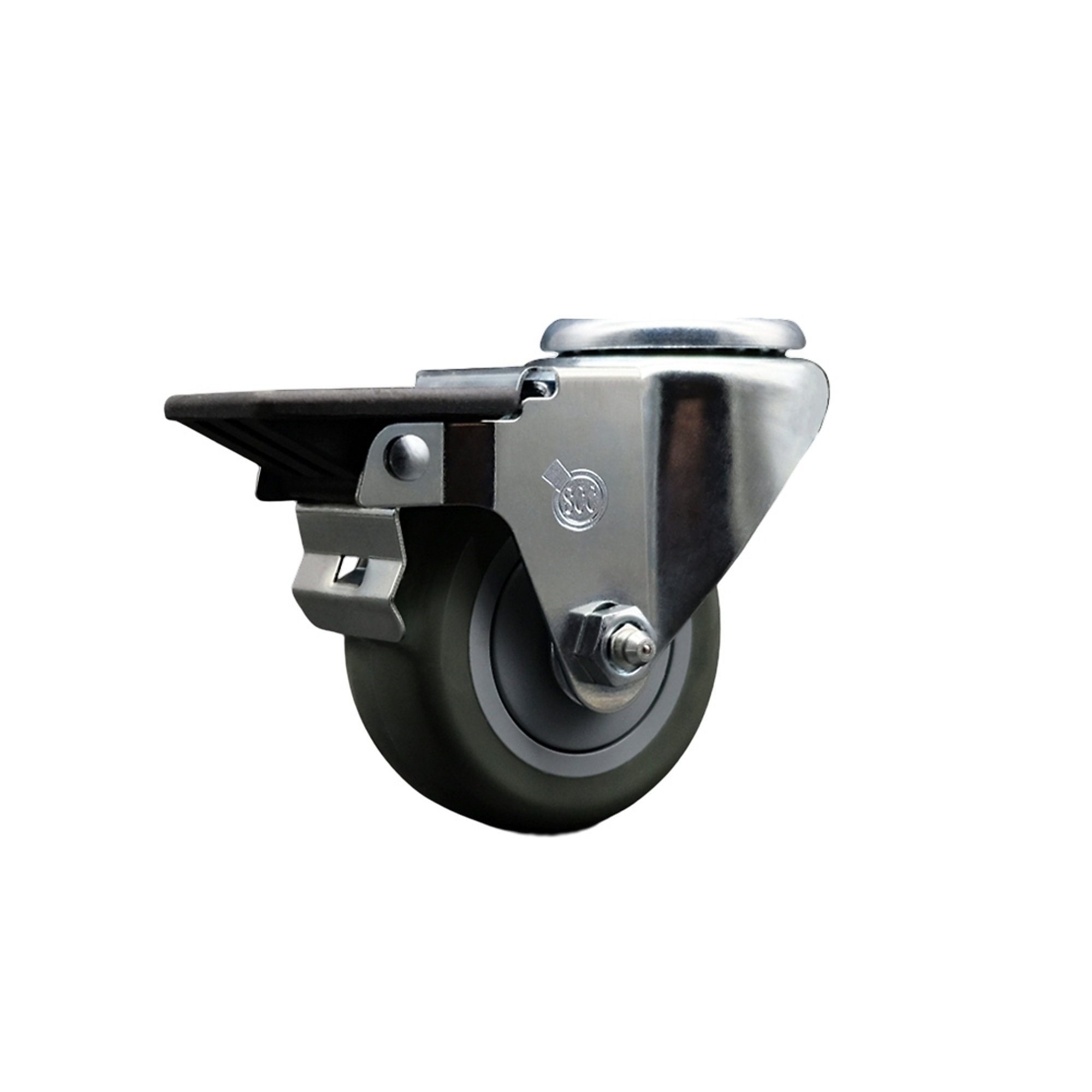 Service Caster, 3Inch x 1 1/4Inch Stem Caster, Wheel Diameter 3 in, Caster Type Swivel, Package (qty.) 1, Model SCC-BH20S314-PPUB-PLB