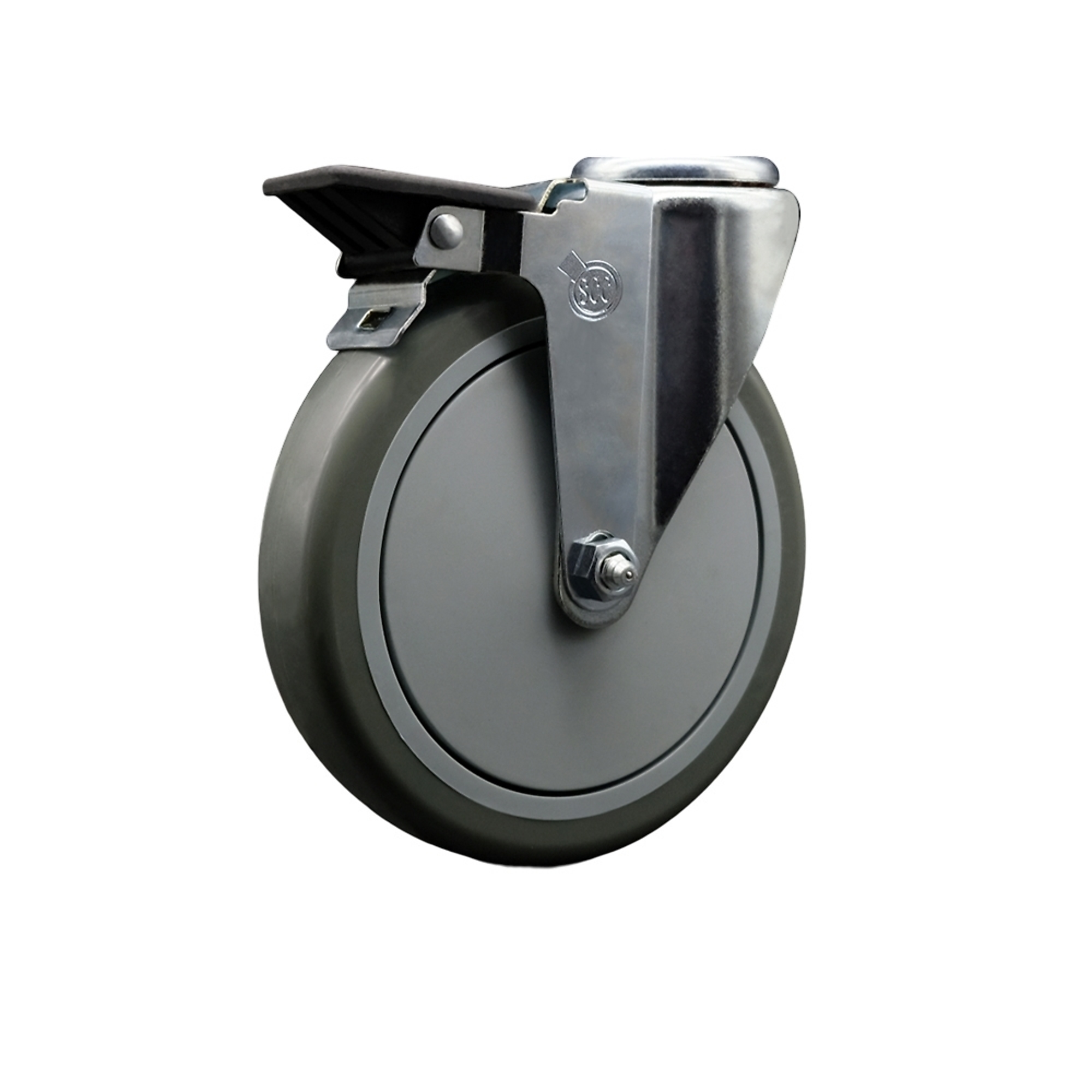 Service Caster, 6Inch x 1 1/4Inch Stem Caster, Wheel Diameter 6 in, Caster Type Swivel, Package (qty.) 1, Model SCC-BH20S614-PPUB-PLB