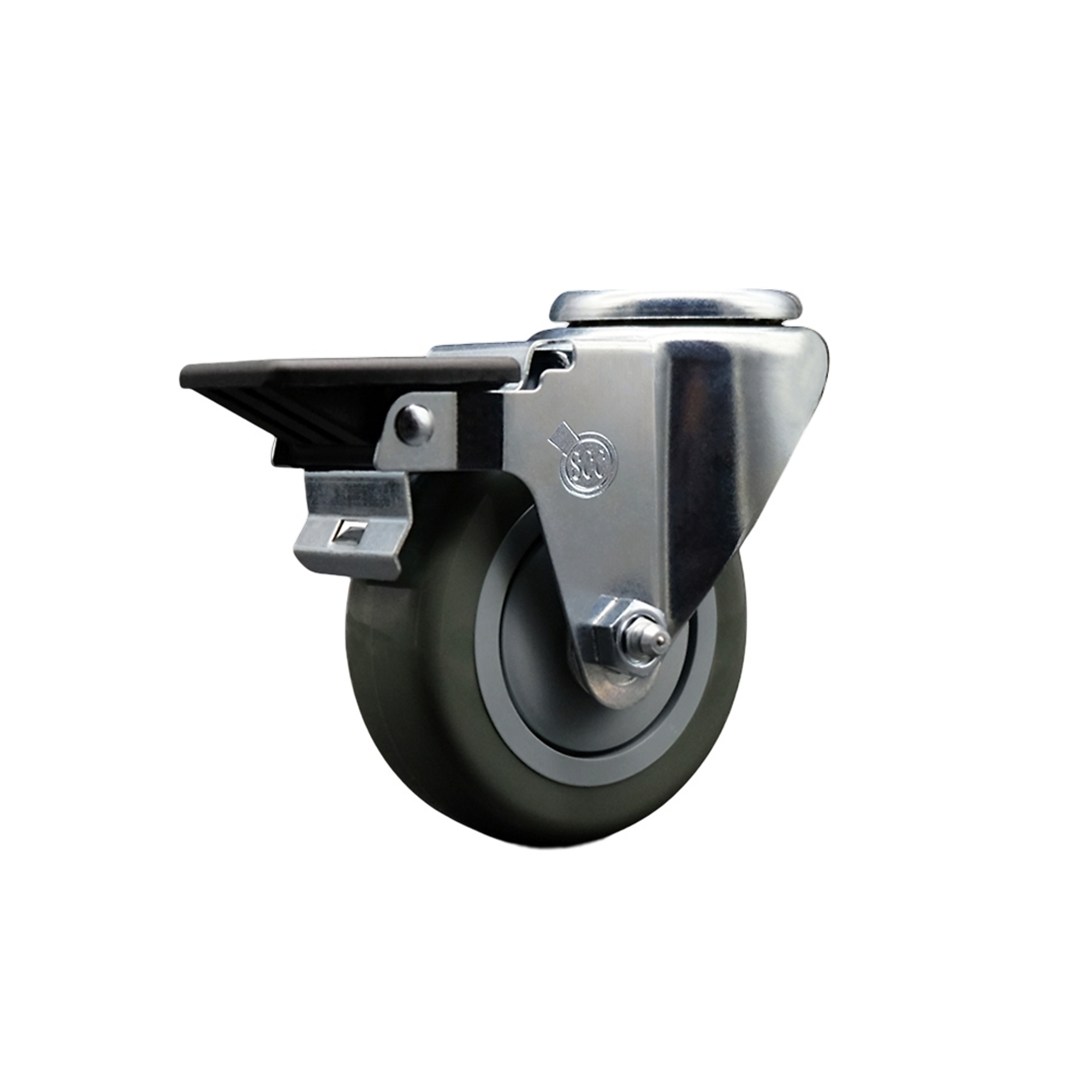 Service Caster, 3 1/2Inch x 1 1/4Inch Stem Caster, Wheel Diameter 3.5 in, Caster Type Swivel, Package (qty.) 1, Model SCC-BH20S3514-PPUB-PLB