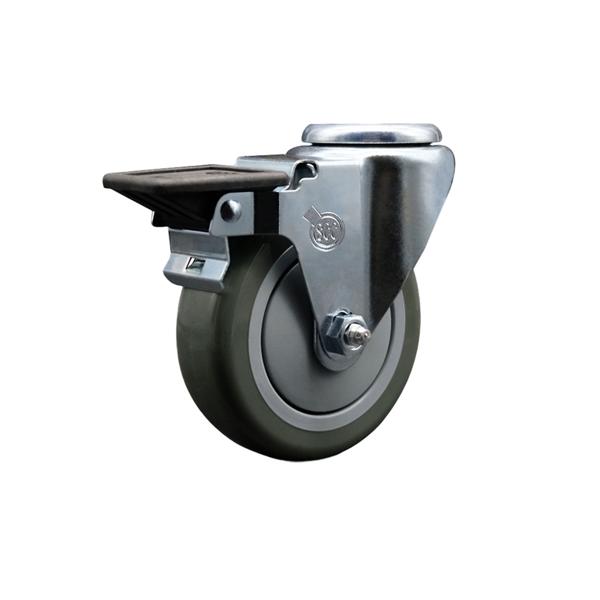 Service Caster, 4Inch x 1 1/4Inch Stem Caster, Wheel Diameter 4 in, Caster Type Swivel, Package (qty.) 1, Model SCC-BH20S414-PPUB-PLB