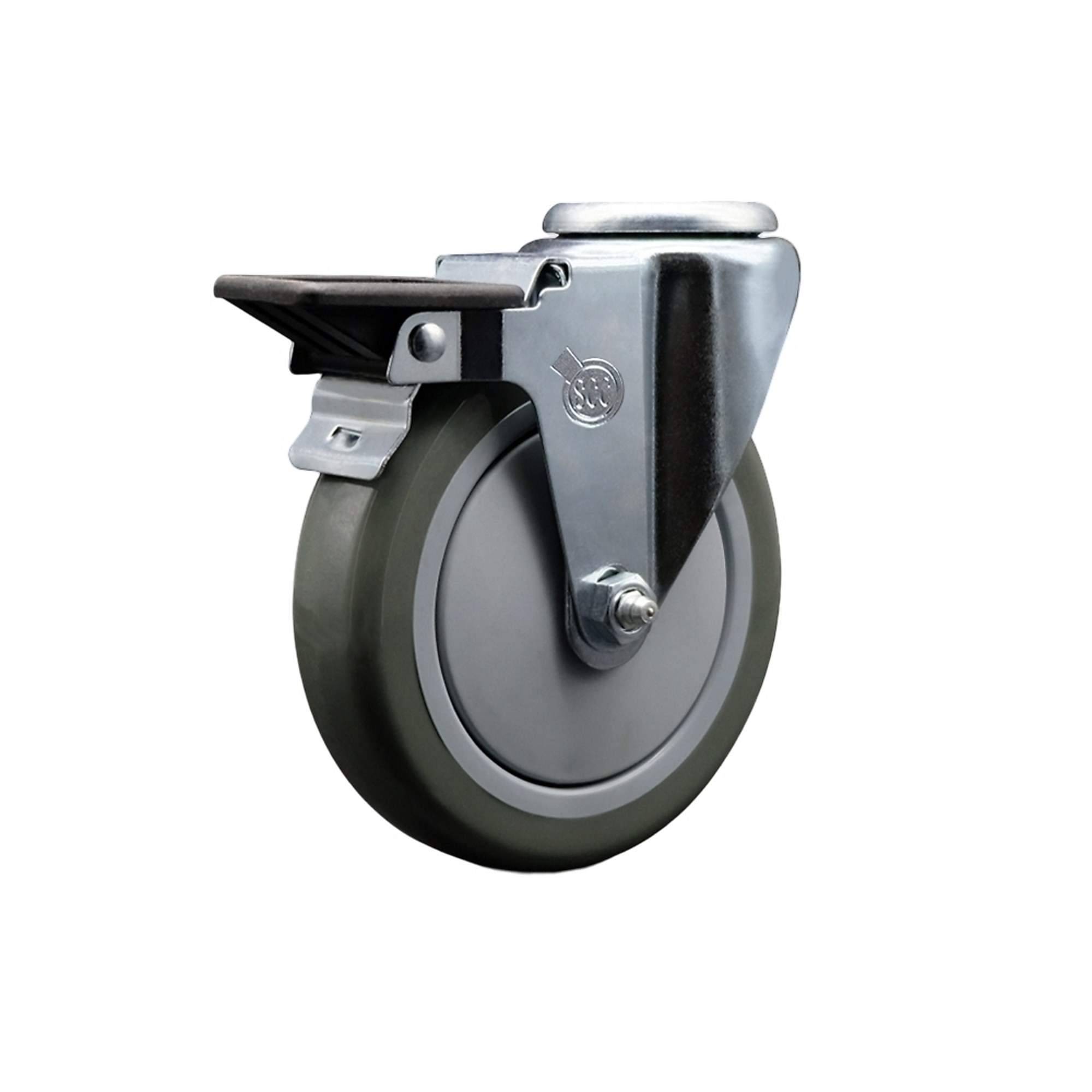 Service Caster, 5Inch x 1 1/4Inch Stem Caster, Wheel Diameter 5 in, Caster Type Swivel, Package (qty.) 1, Model SCC-BH20S514-PPUB-PLB