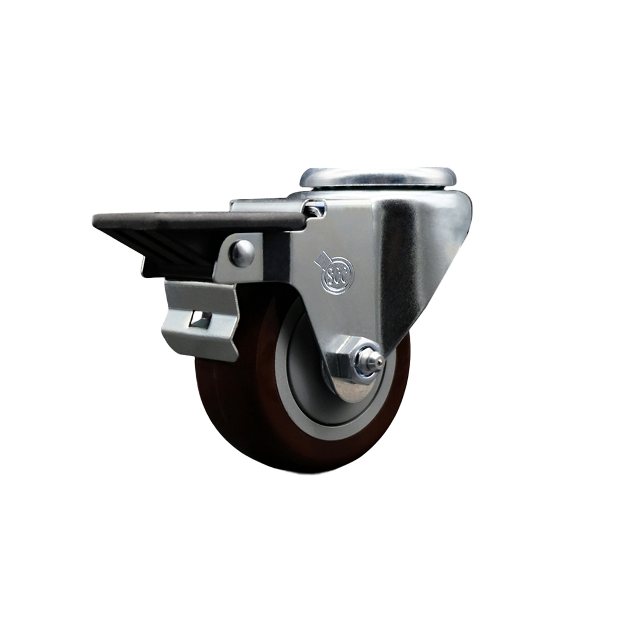 Service Caster, 3Inch x 1 1/4Inch Stem Caster, Wheel Diameter 3 in, Caster Type Swivel, Package (qty.) 1, Model SCC-BH20S314-PPUB-MRN-PLB