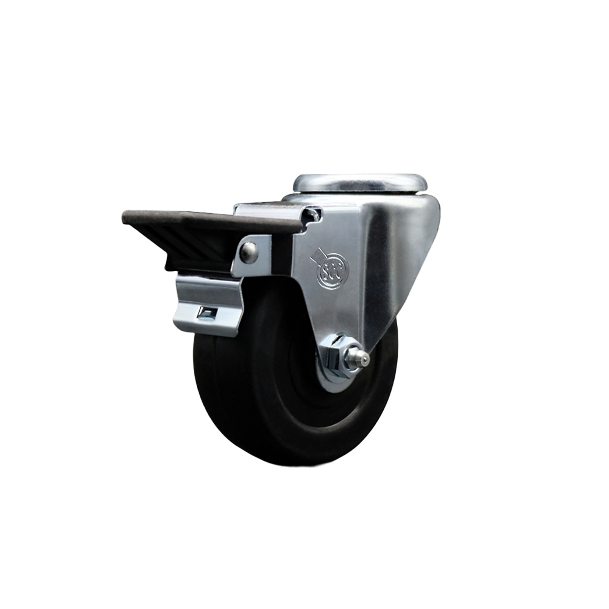 Service Caster, 3 1/2Inch x 1 1/4Inch Stem Caster, Wheel Diameter 3.5 in, Caster Type Swivel, Package (qty.) 1, Model SCC-BH20S3514-SRS-PLB