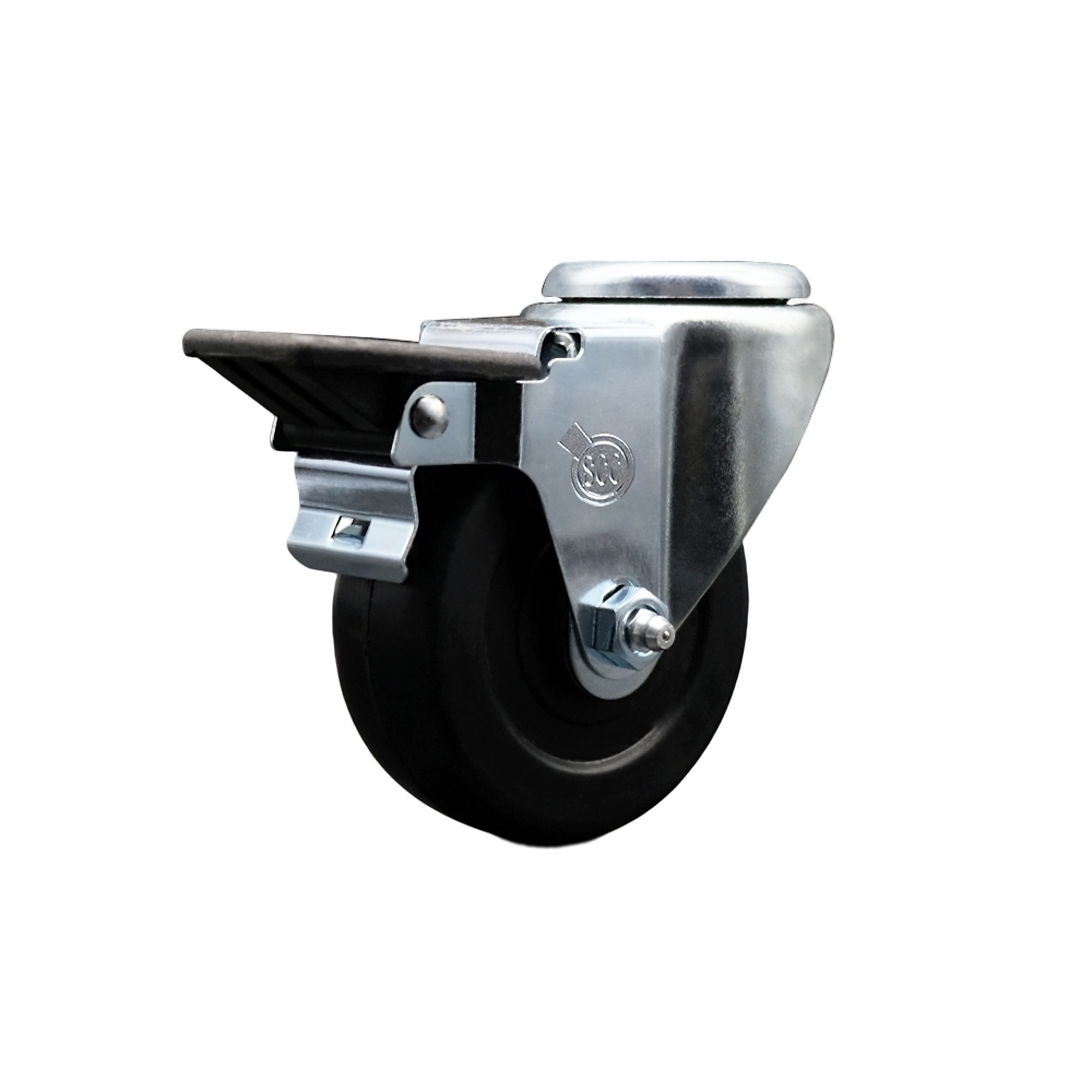 Service Caster, 3 1/2Inch x 1 1/4Inch Stem Caster, Wheel Diameter 3.5 in, Caster Type Swivel, Package (qty.) 1, Model SCC-BH20S3514-HRS-PLB