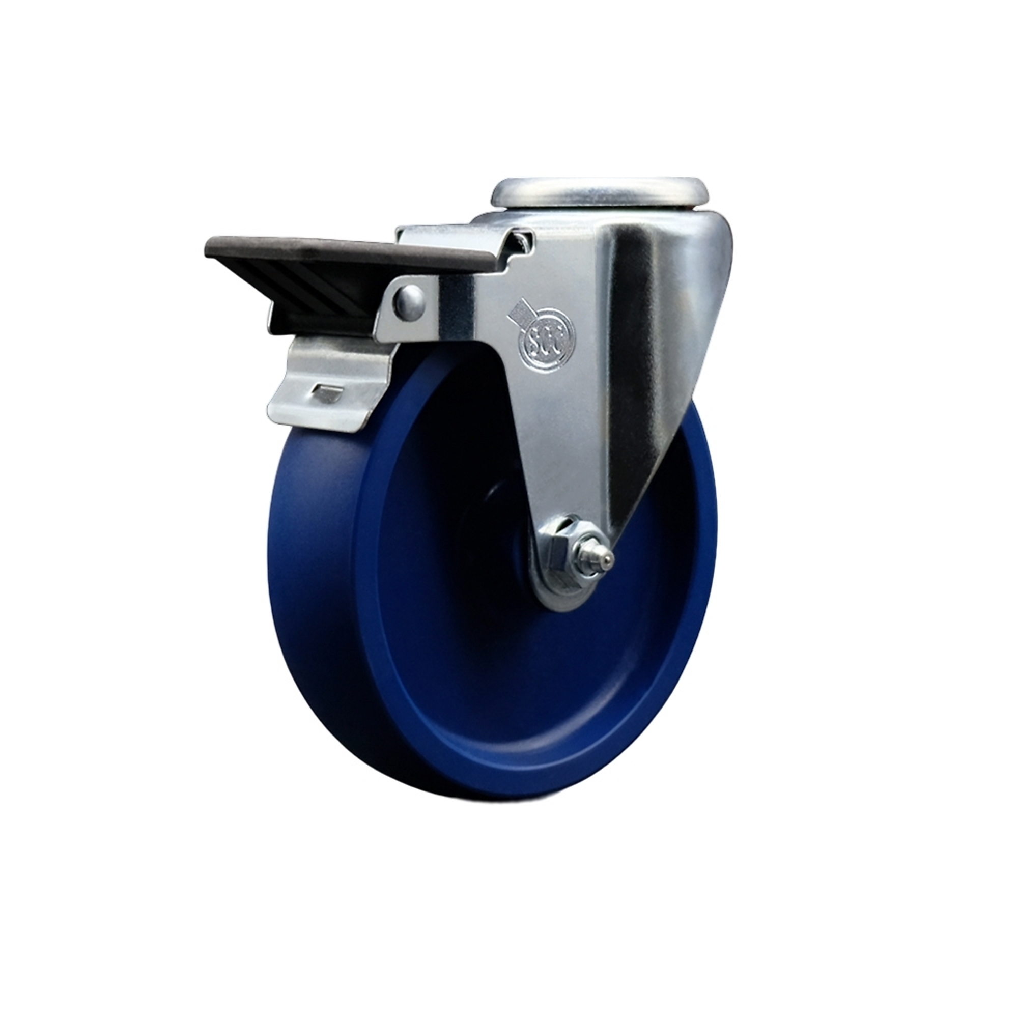 Service Caster, 5Inch x 1 1/4Inch Stem Caster, Wheel Diameter 5 in, Caster Type Swivel, Package (qty.) 1, Model SCC-BH20S514-SPUS-PLB