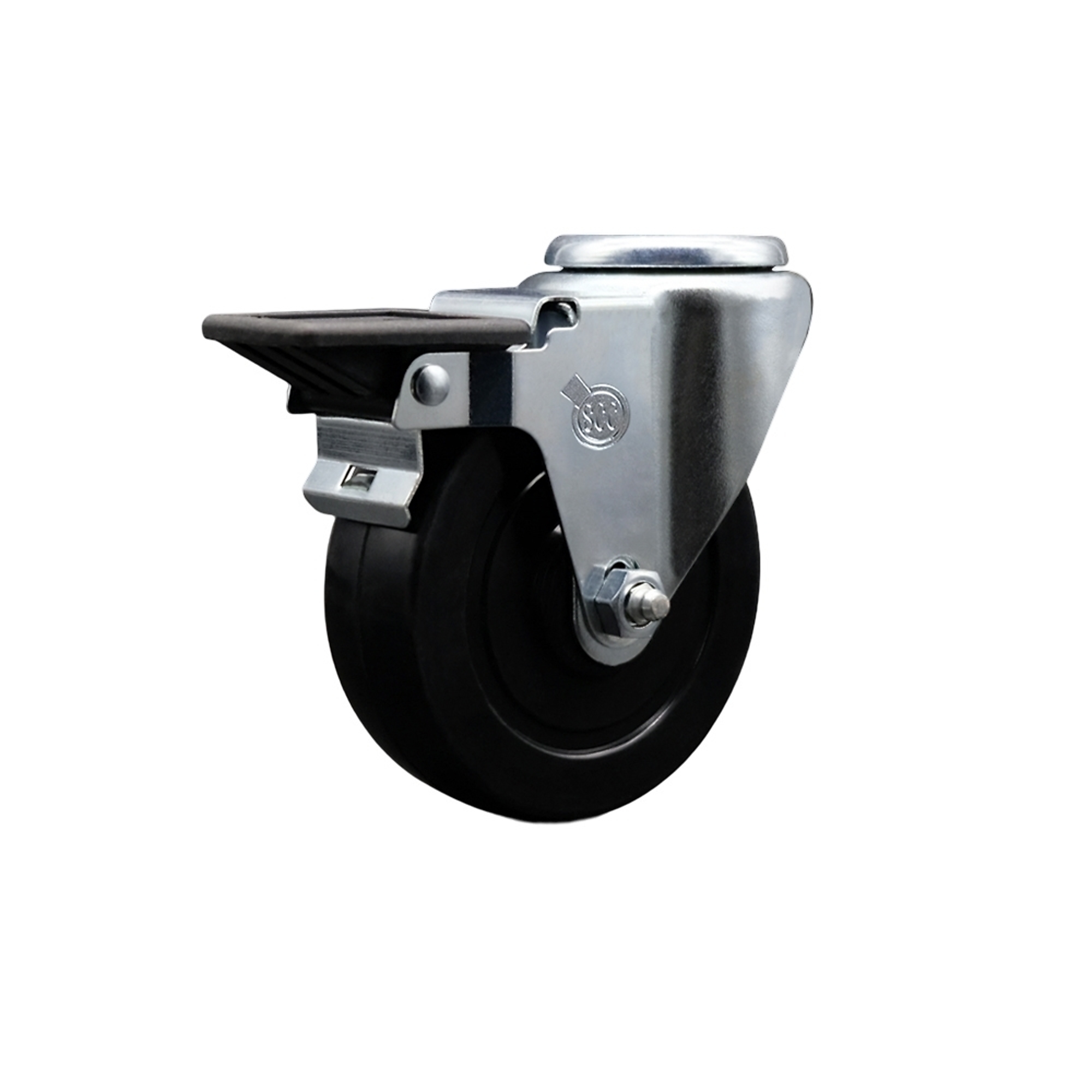 Service Caster, 4Inch x 1 1/4Inch Stem Caster, Wheel Diameter 4 in, Caster Type Swivel, Package (qty.) 1, Model SCC-BH20S414-SRS-PLB