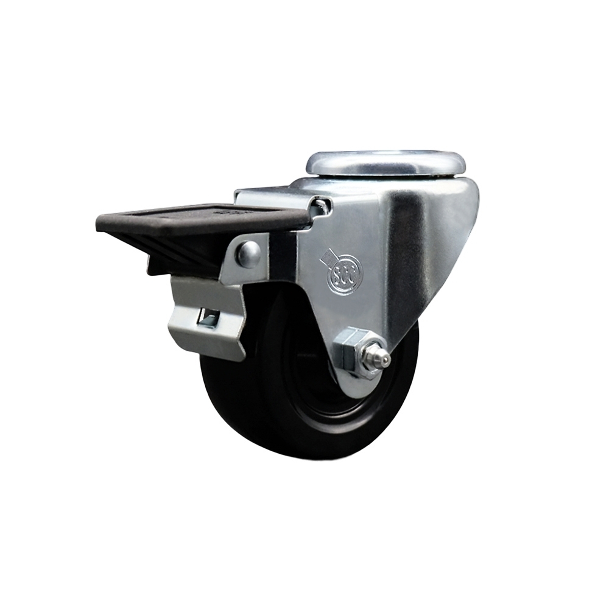 Service Caster, 3Inch x 1 1/4Inch Stem Caster, Wheel Diameter 3 in, Caster Type Swivel, Package (qty.) 1, Model SCC-BH20S314-HRS-PLB