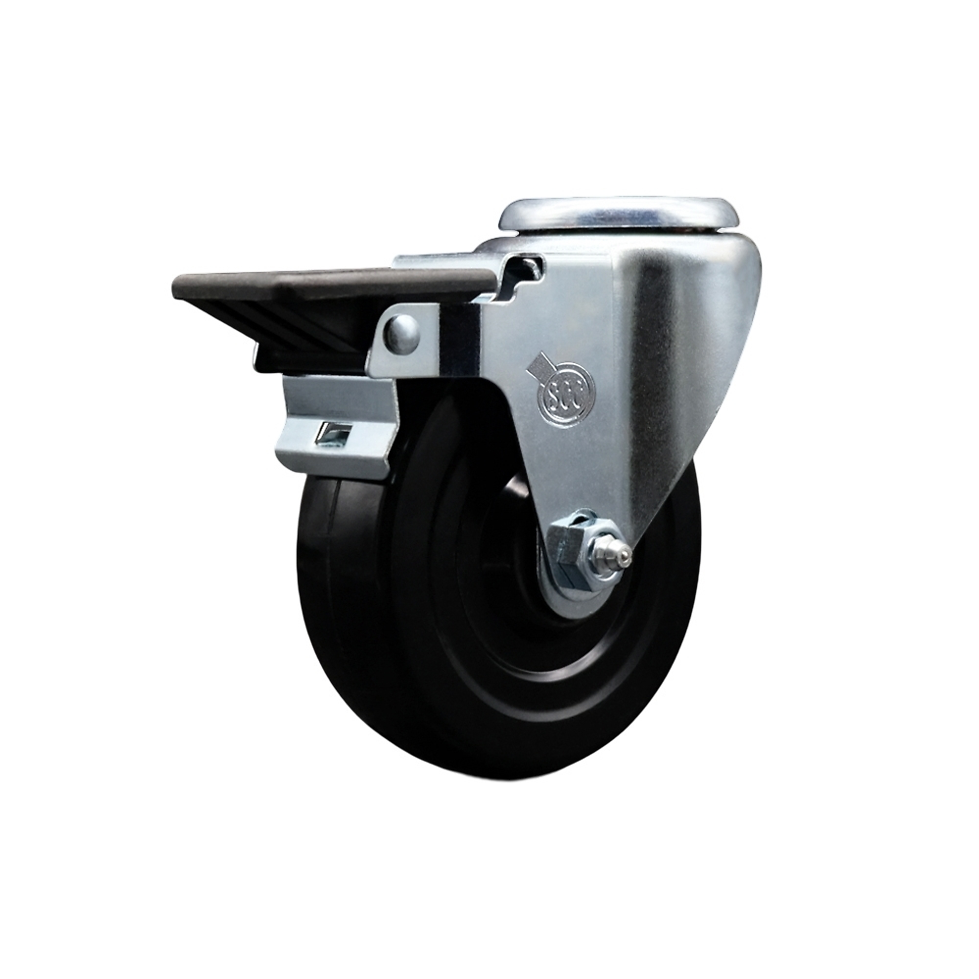 Service Caster, 4Inch x 1 1/4Inch Stem Caster, Wheel Diameter 4 in, Caster Type Swivel, Package (qty.) 1, Model SCC-BH20S414-HRS-PLB