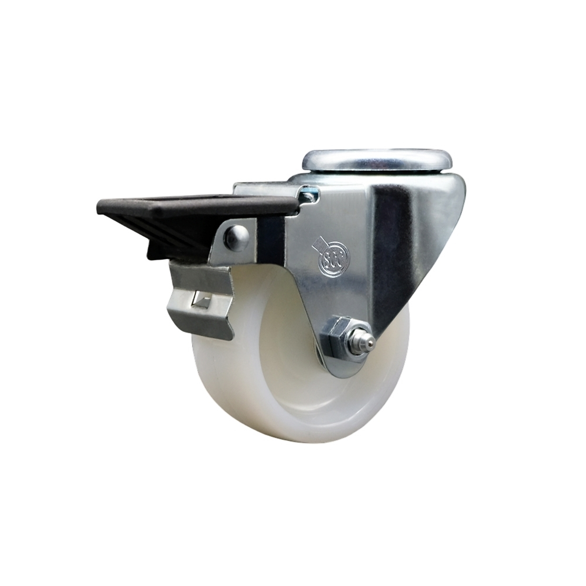 Service Caster, 3Inch x 1 1/4Inch Stem Caster, Wheel Diameter 3 in, Caster Type Swivel, Package (qty.) 1, Model SCC-BH20S314-NYS-PLB