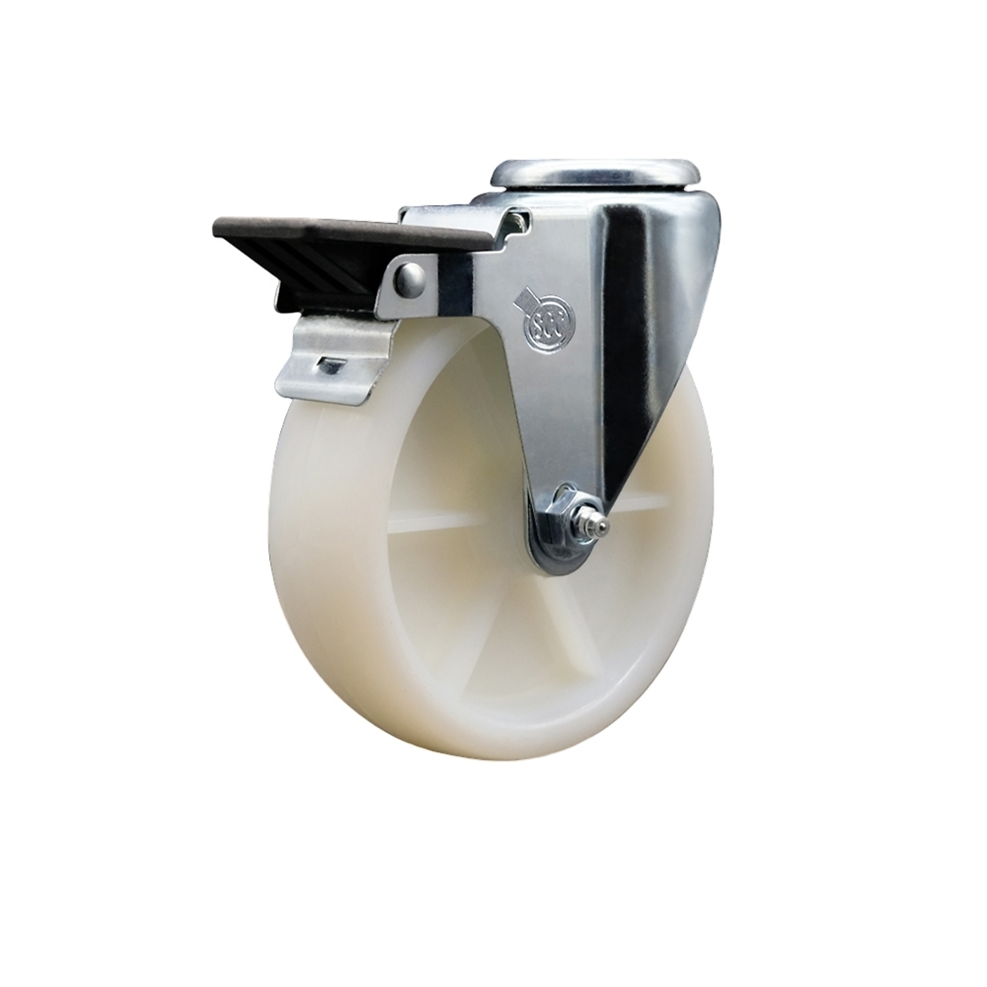 Service Caster, 5Inch x 1 1/4Inch Stem Caster, Wheel Diameter 5 in, Caster Type Swivel, Package (qty.) 1, Model SCC-BH20S514-NYS-PLB