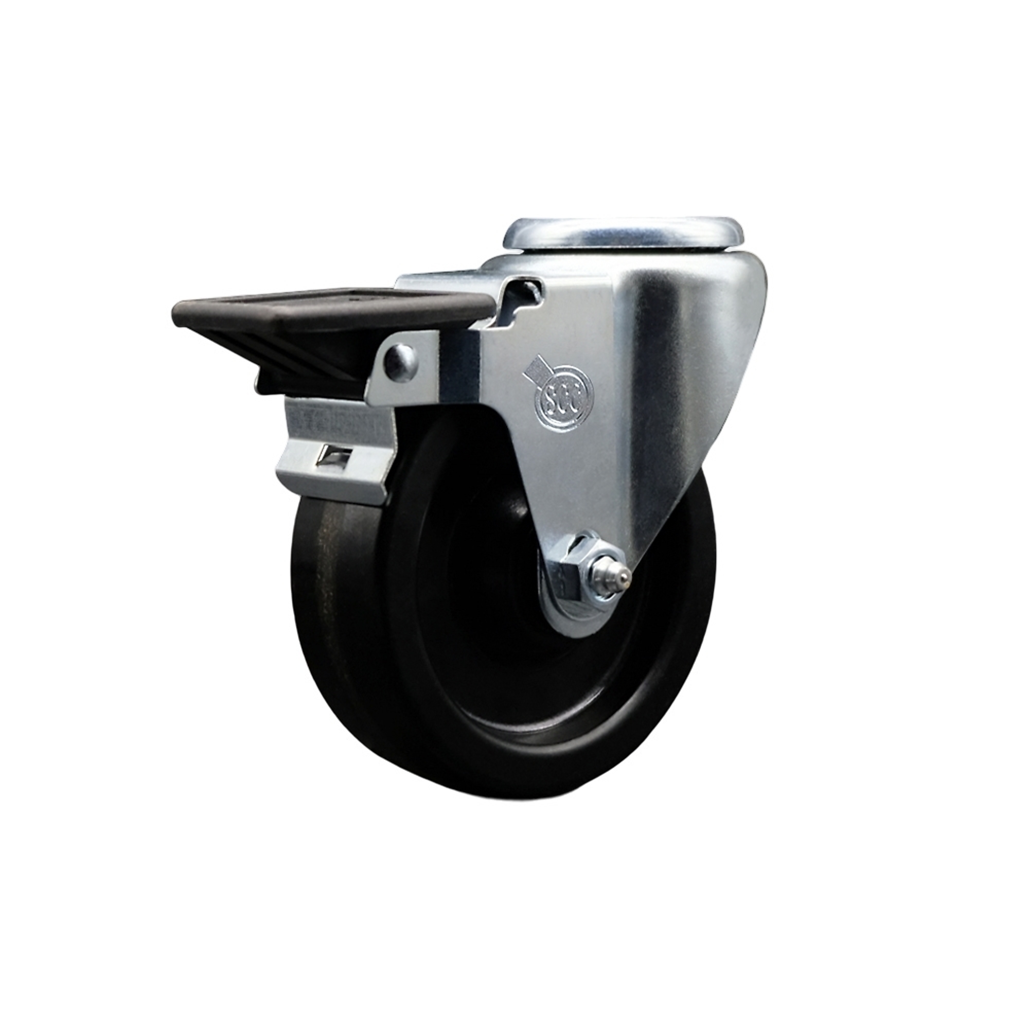 Service Caster, 4Inch x 1 1/4Inch Stem Caster, Wheel Diameter 4 in, Caster Type Swivel, Package (qty.) 1, Model SCC-BH20S414-PHS-PLB