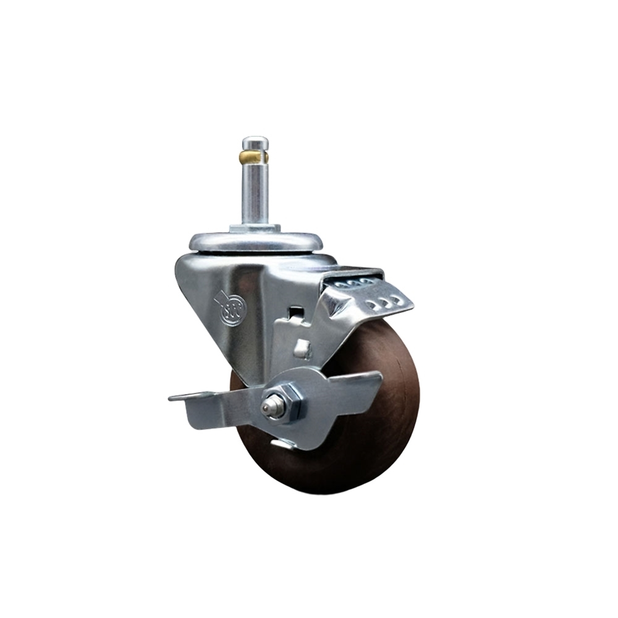 Service Caster, 3Inch x 1 1/4Inch Stem Caster, Wheel Diameter 3 in, Caster Type Swivel, Package (qty.) 1, Model SCC-GR20S314-GFNSHT-TLB-716138