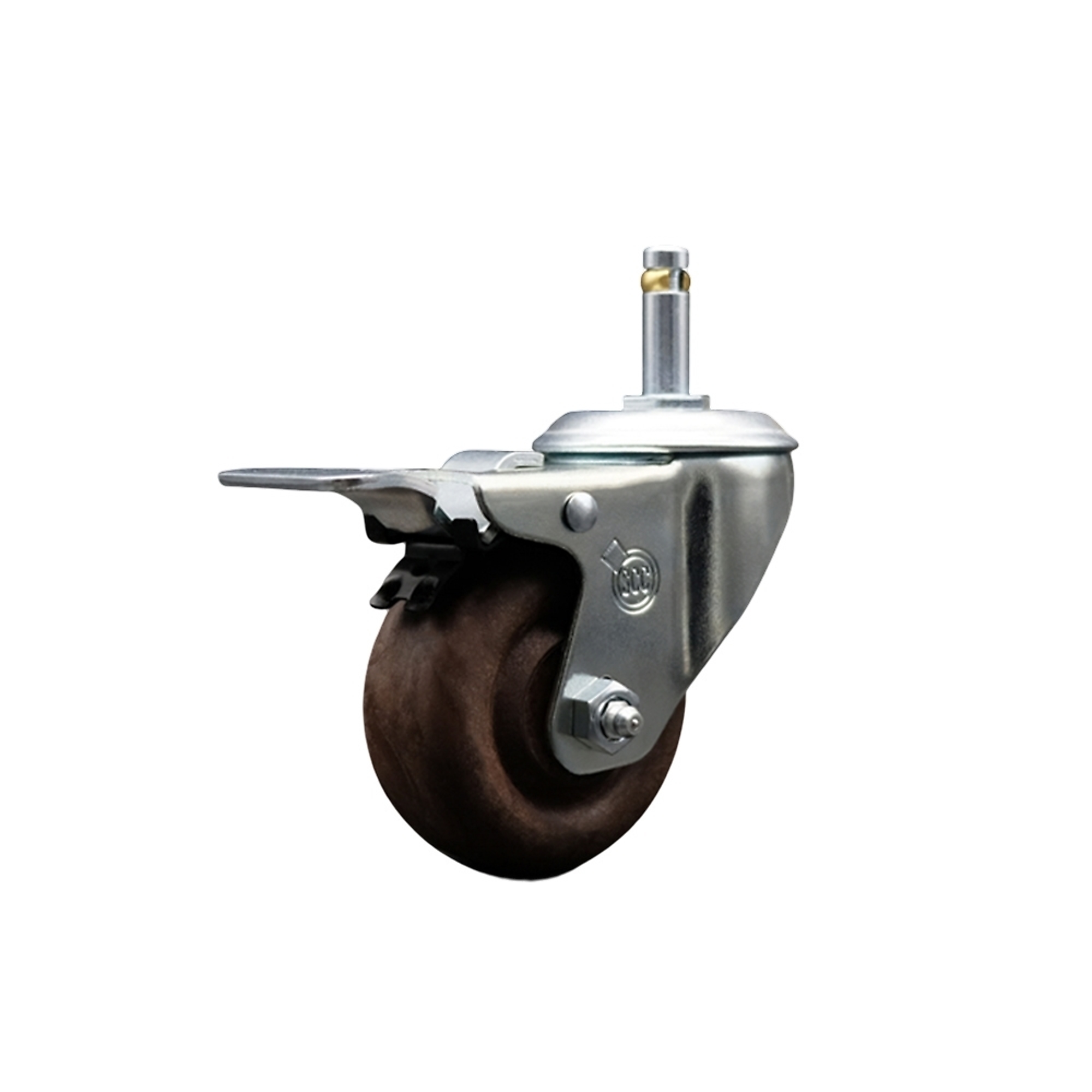 Service Caster, 3Inch x 1 1/4Inch Stem Caster, Wheel Diameter 3 in, Caster Type Swivel, Package (qty.) 1, Model SCC-GRTTL20S314-GFNSHT-716138