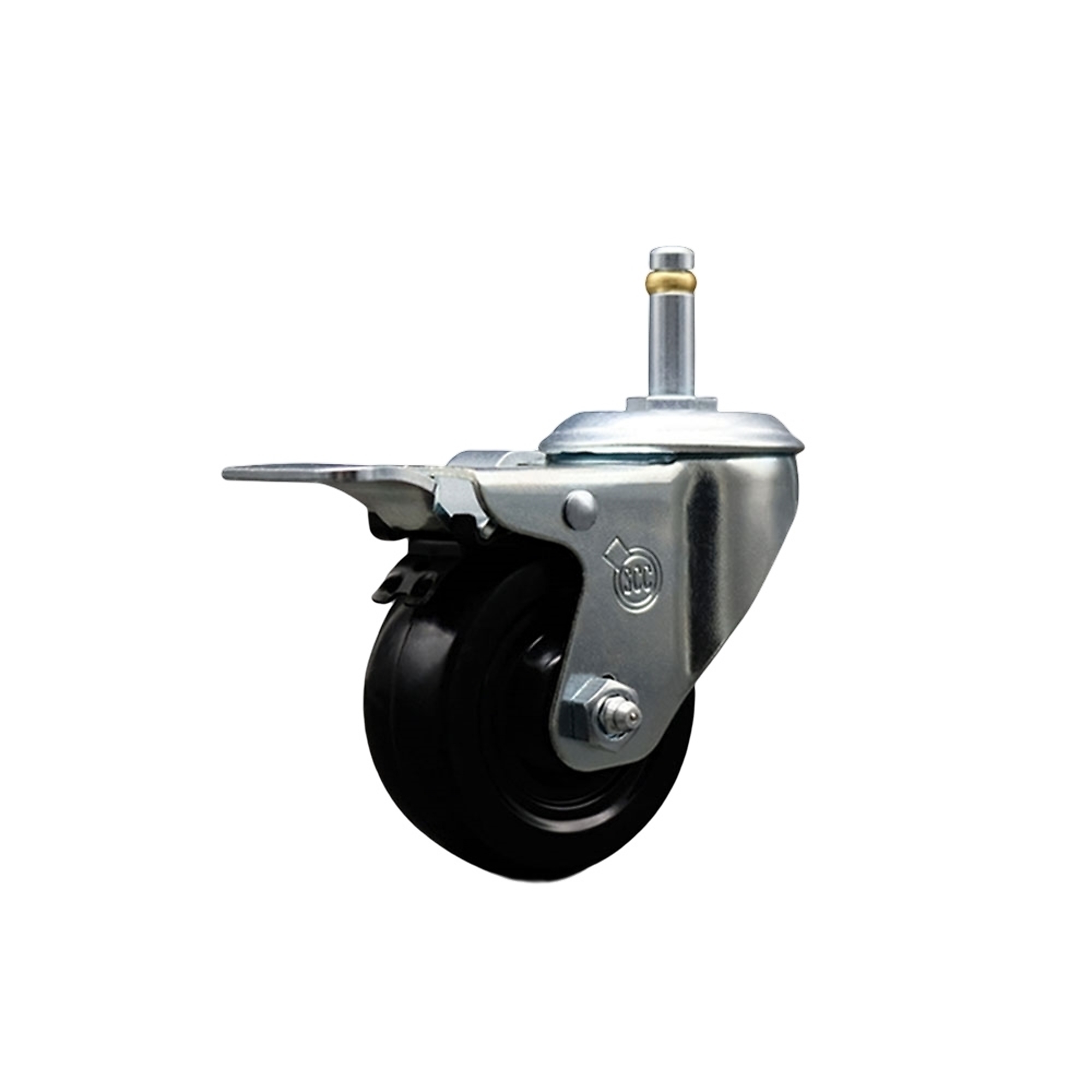 Service Caster, 3Inch x 1 1/4Inch Stem Caster, Wheel Diameter 3 in, Caster Type Swivel, Package (qty.) 1, Model SCC-GRTTL20S314-HRS-716138