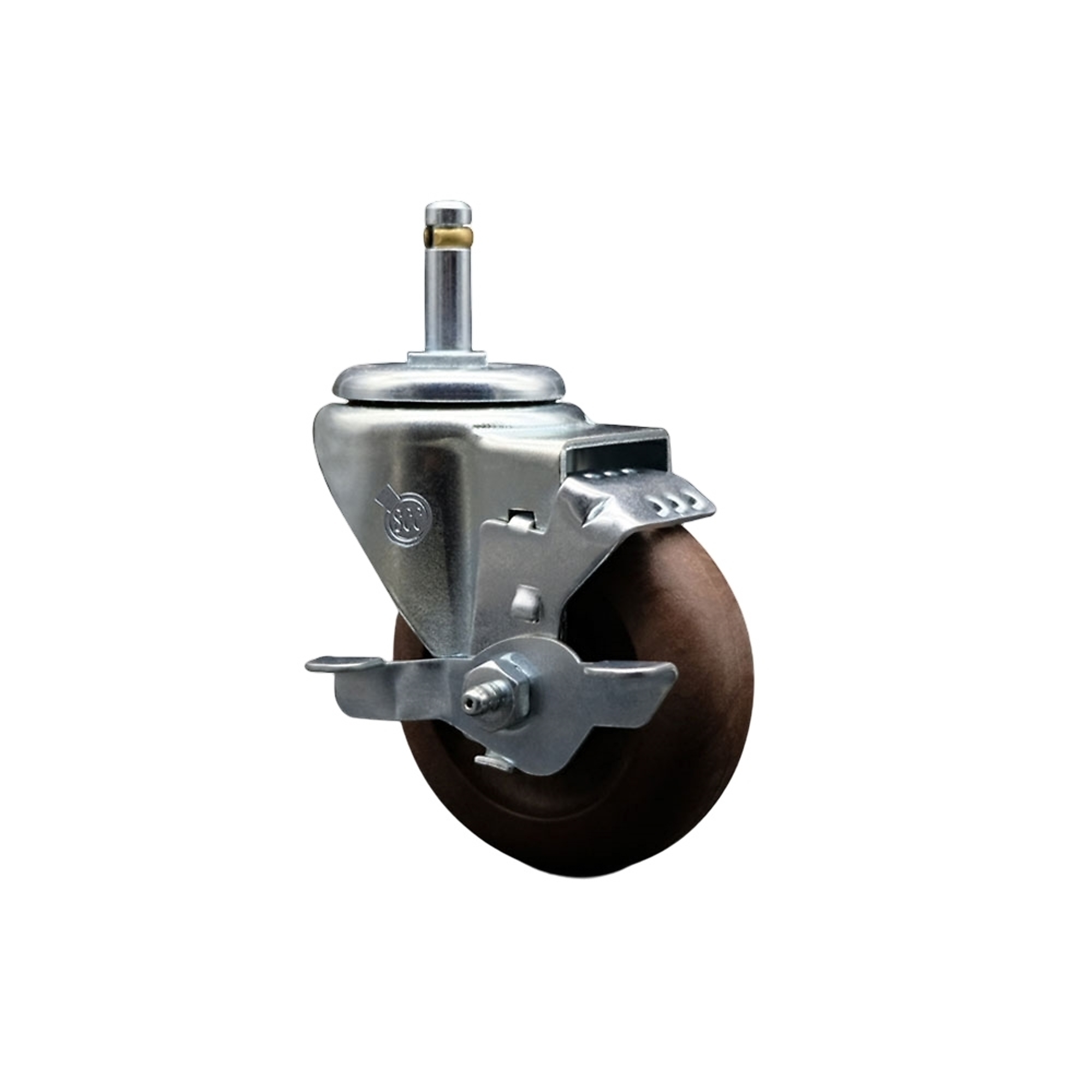 Service Caster, 3 1/2Inch x 1 1/4Inch Stem Caster, Wheel Diameter 3.5 in, Caster Type Swivel, Package (qty.) 1, Model SCC-GR20S3514-GFNSHT-TLB-716138