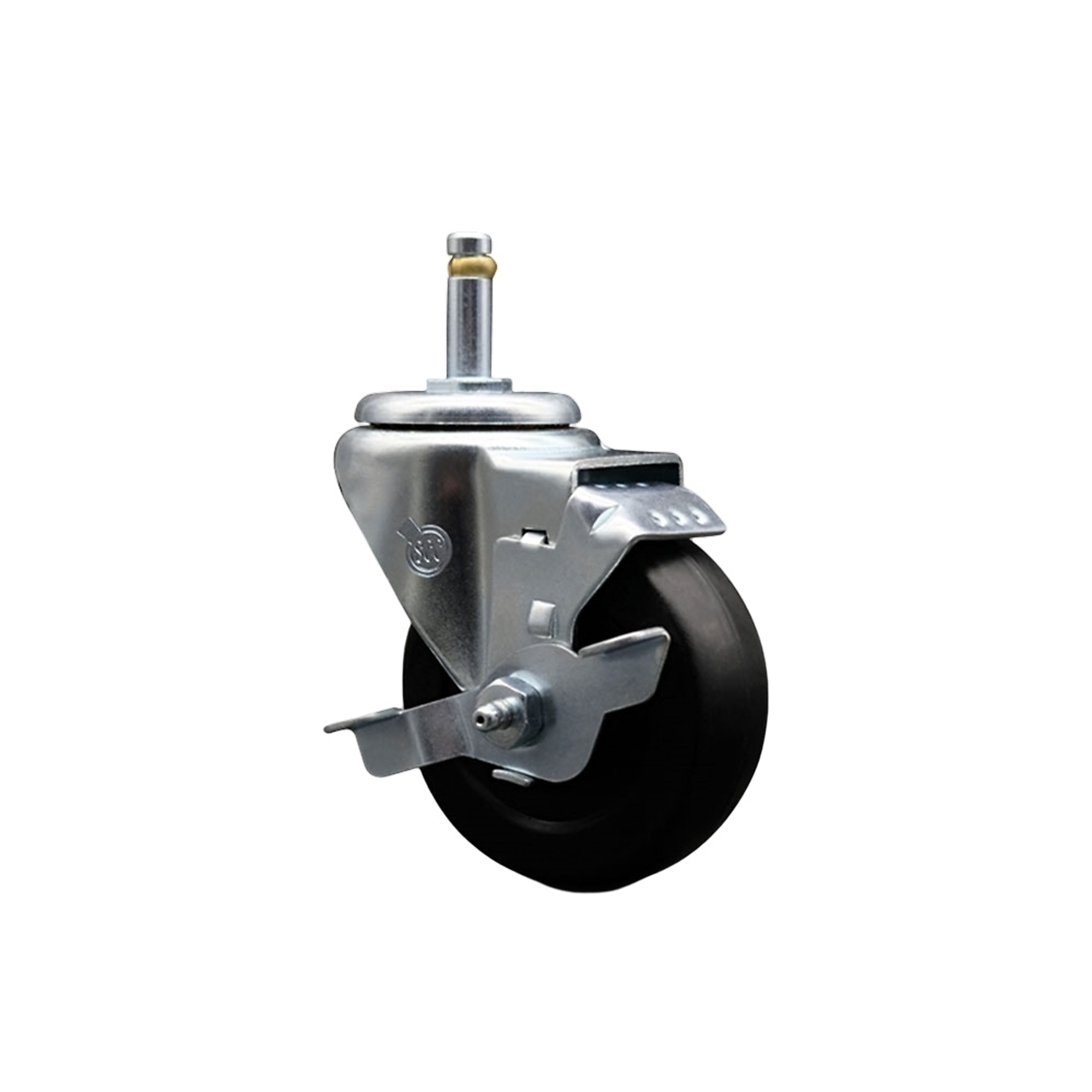 Service Caster, 3 1/2Inch x 1 1/4Inch Stem Caster, Wheel Diameter 3.5 in, Caster Type Swivel, Package (qty.) 1, Model SCC-GR20S3514-HRS-TLB-716138